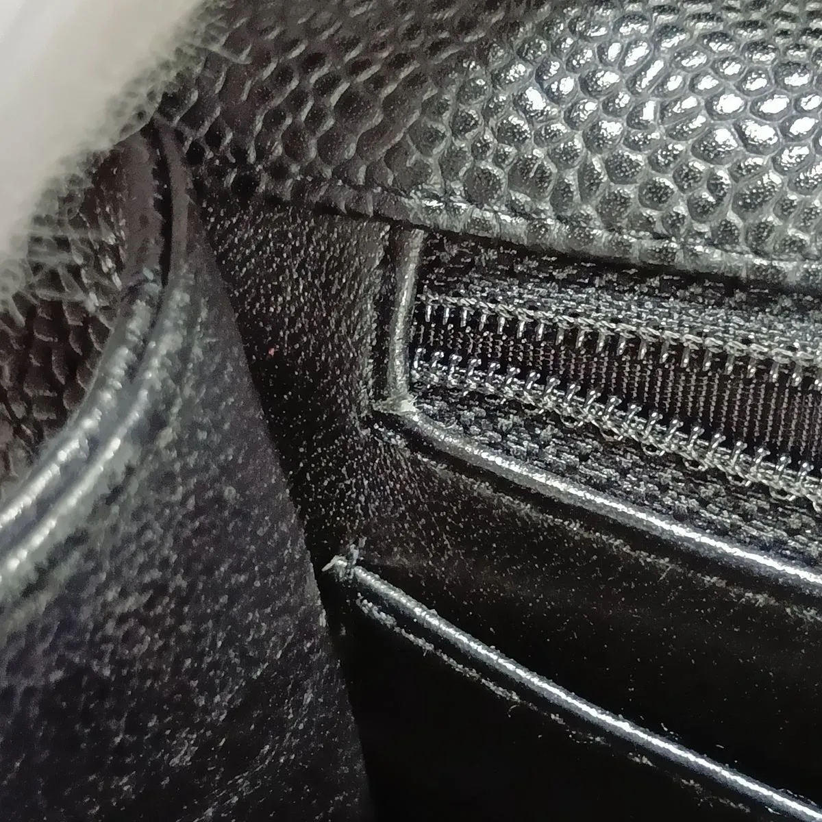 [Individually packaged] Chanel Large Matelassé 30 Caviar Skin Single Flap Double Chain Bag, Black with Gold Hardware, 12062208, Series 12, A28600 — view 13