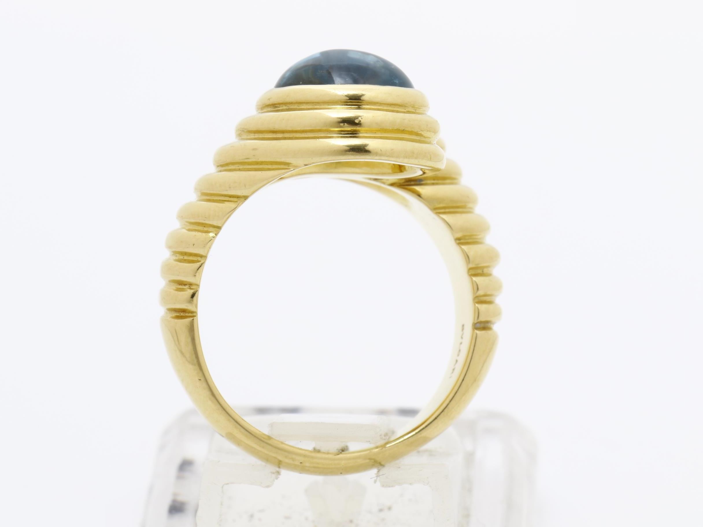Doppio Bachelorato ring, peridot and blue topaz, size 12 — view 5