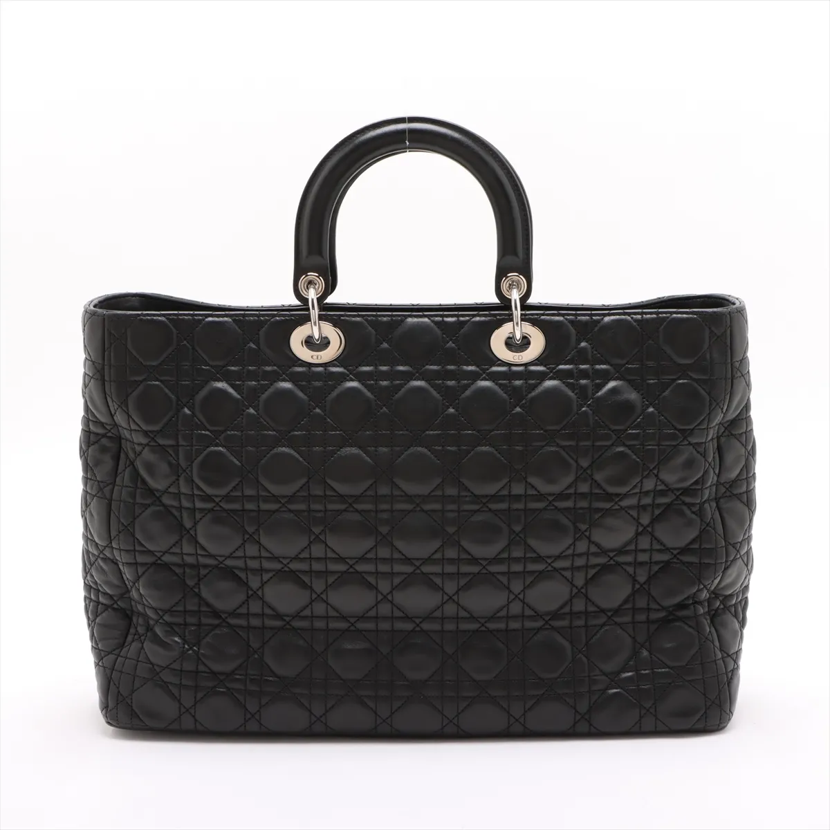 Cannage Lady Dior Leather 2WAY Handbag Black — view 2