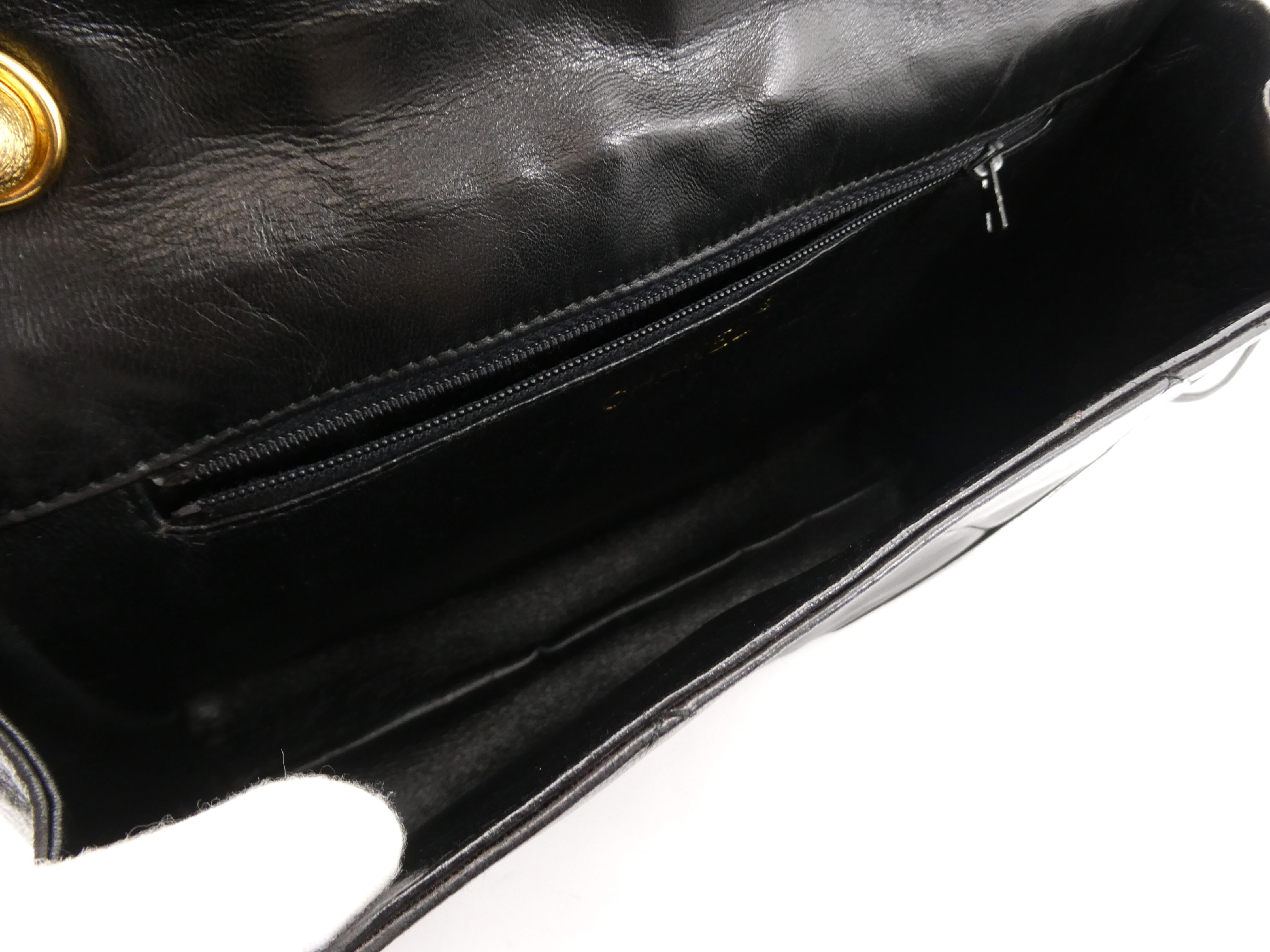 Matelassé Coco Mark Enamel Leather Shoulder Bag — view 7