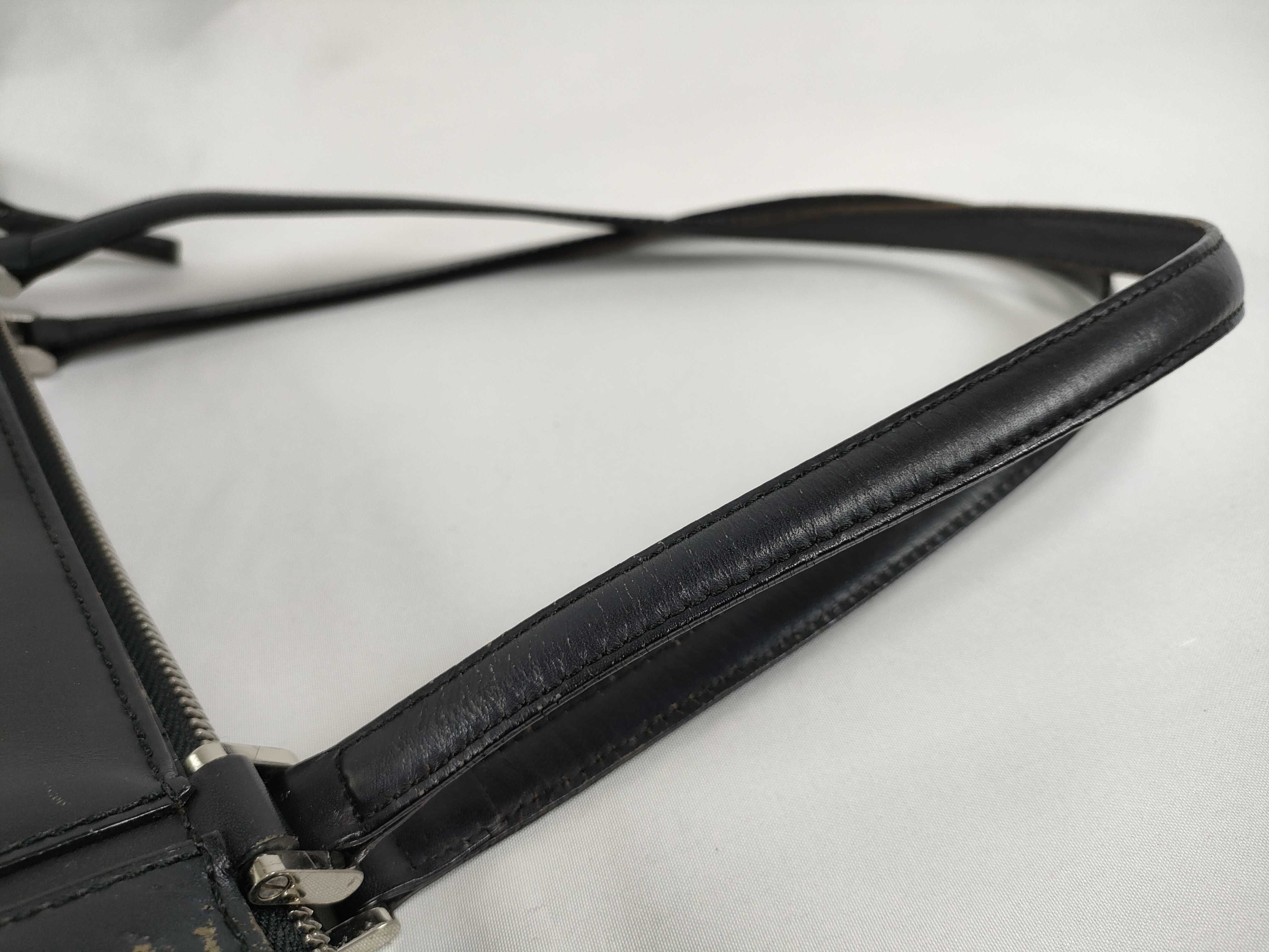 handbag, leather, black tote bag — view 3