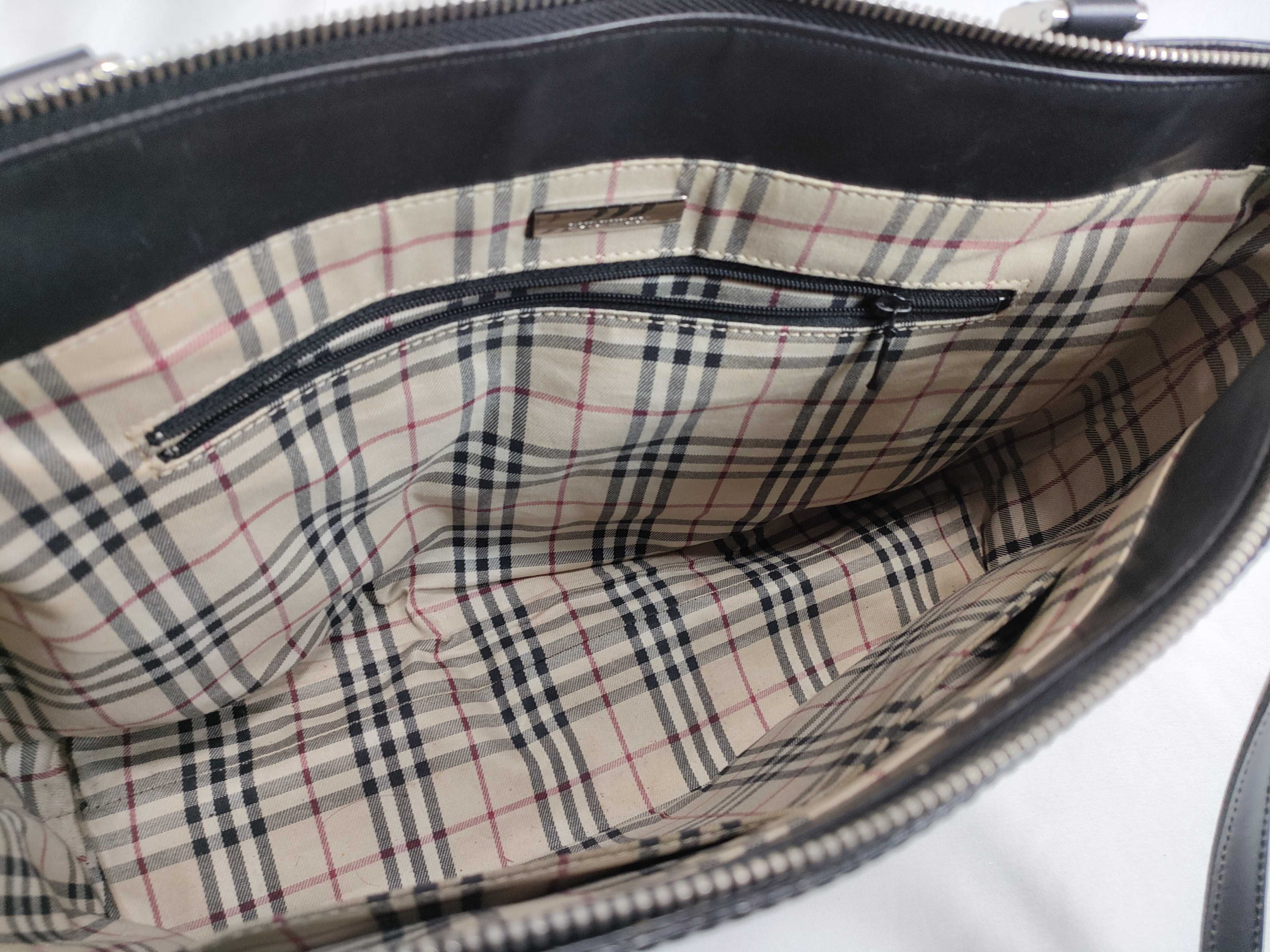 handbag, leather, black tote bag — view 10