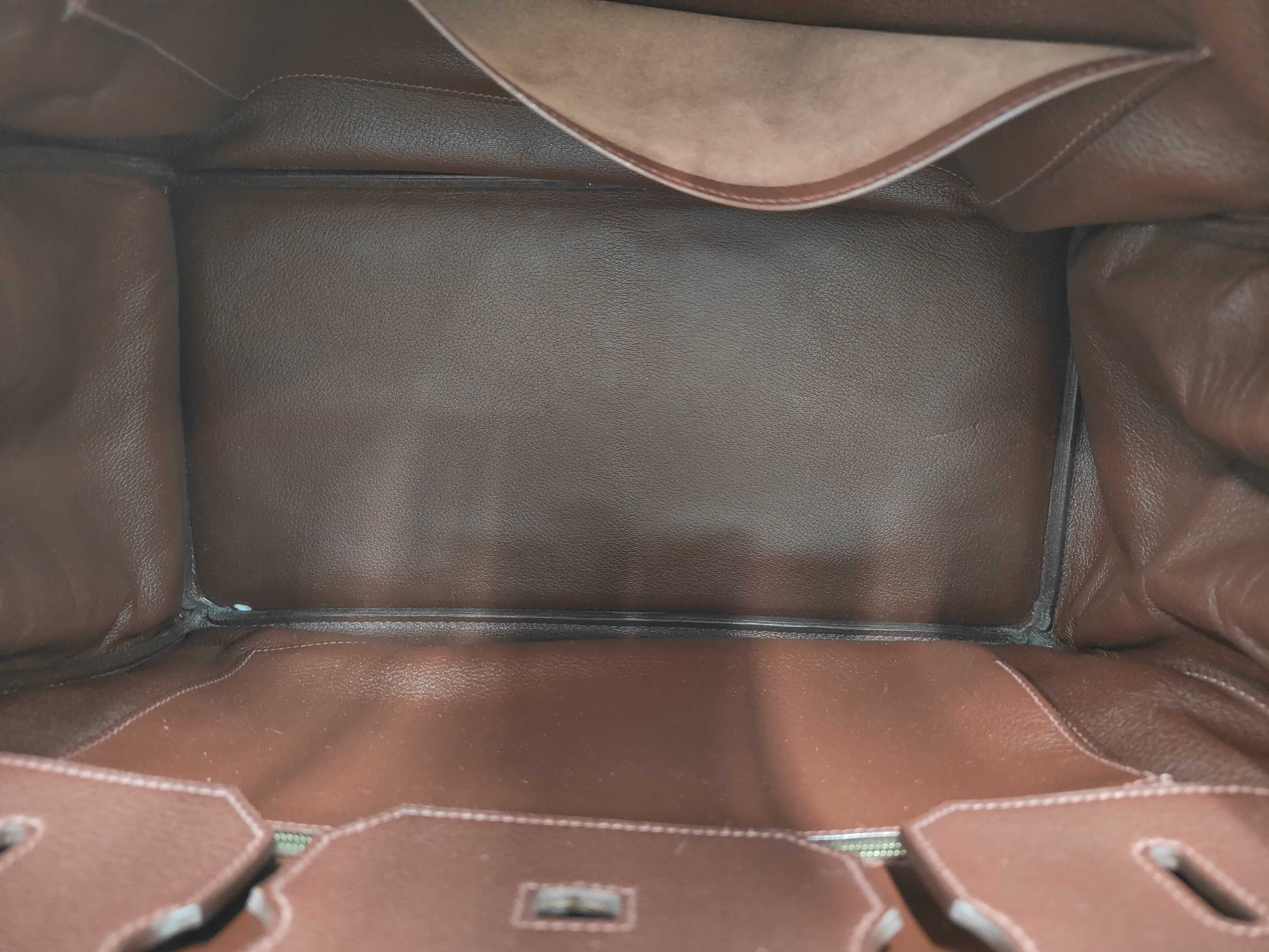 Birkin 40, reddish-brown, gold hardware, B handbag — view 8