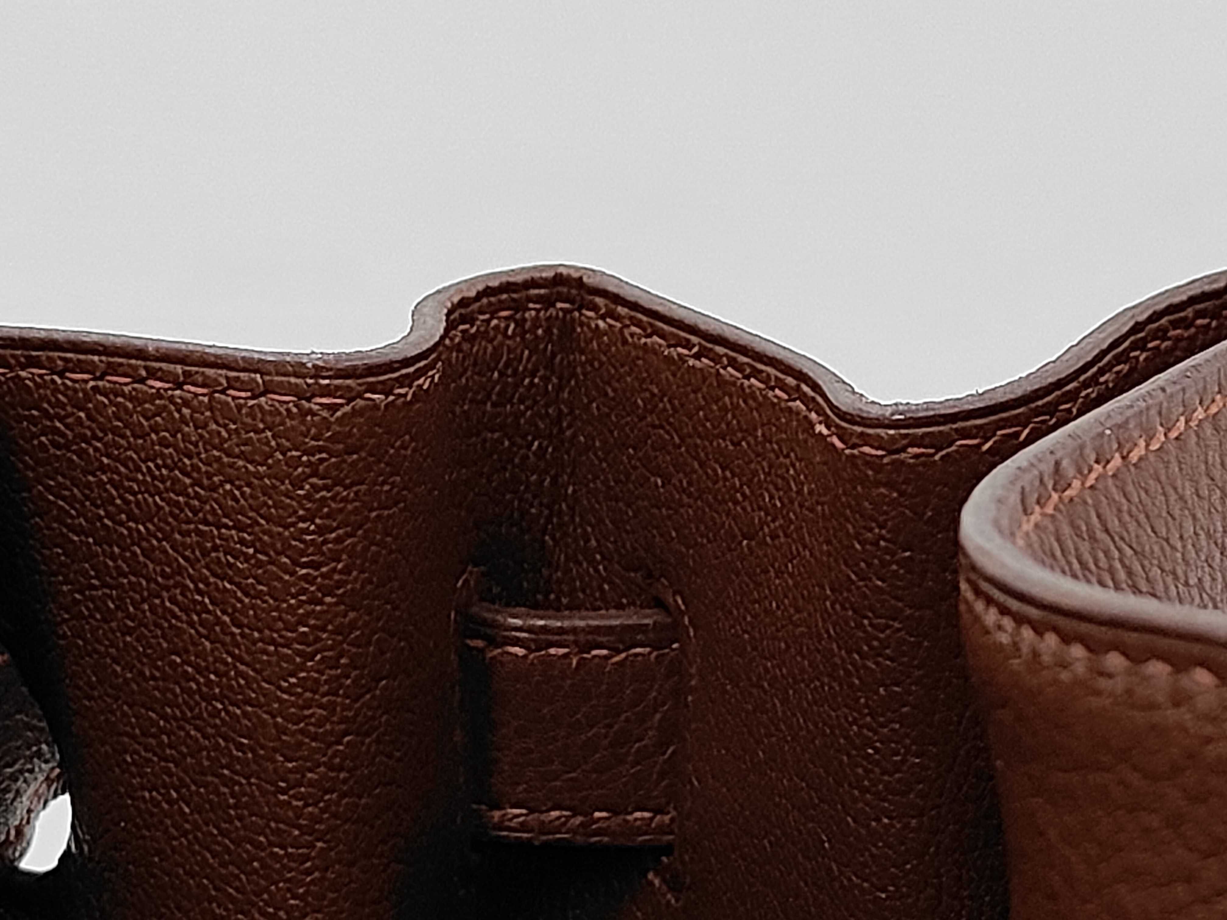 Birkin 40, reddish-brown, gold hardware, B handbag — view 9