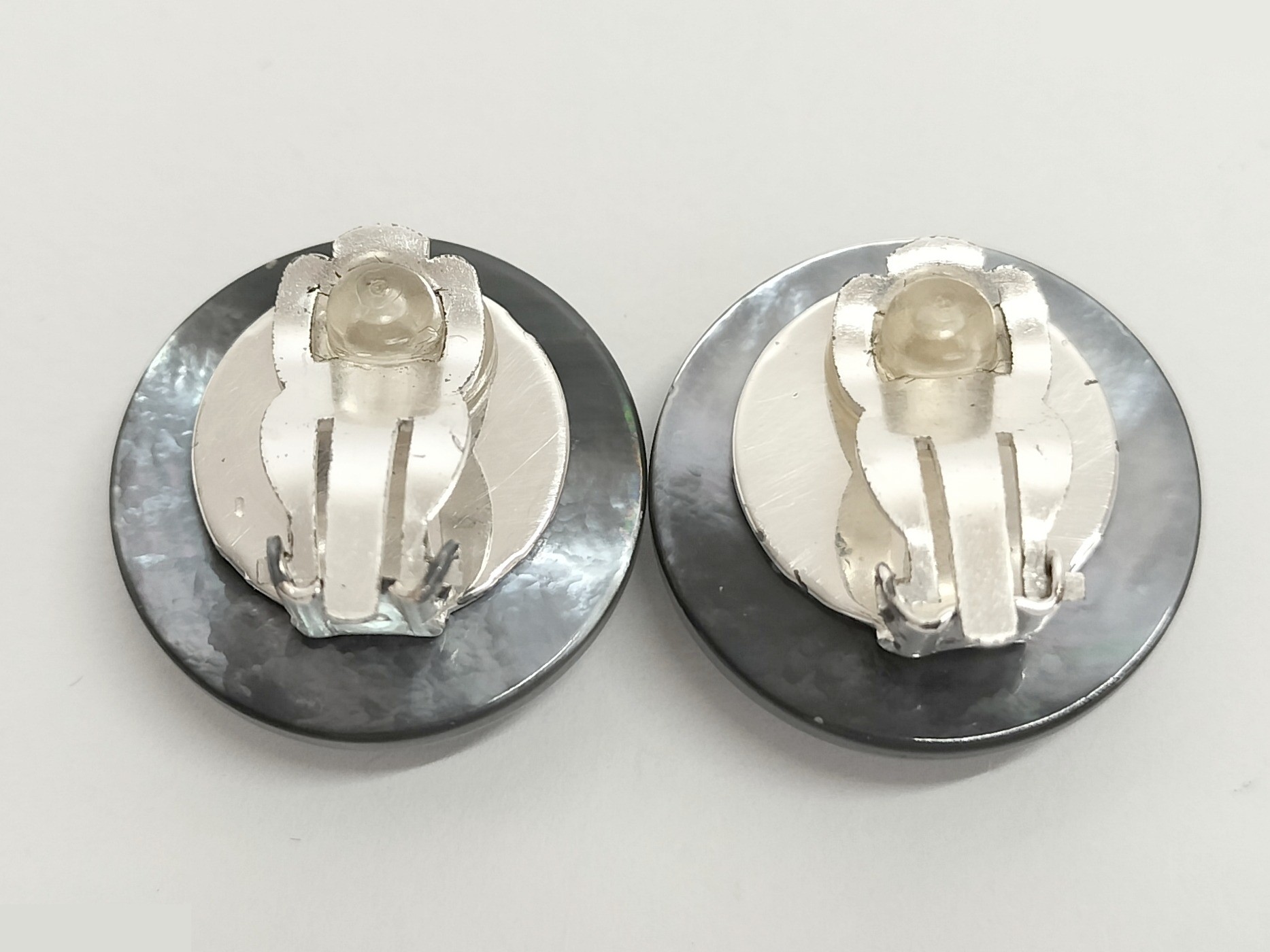 Coco Rhinestone Shell Earrings — view 7