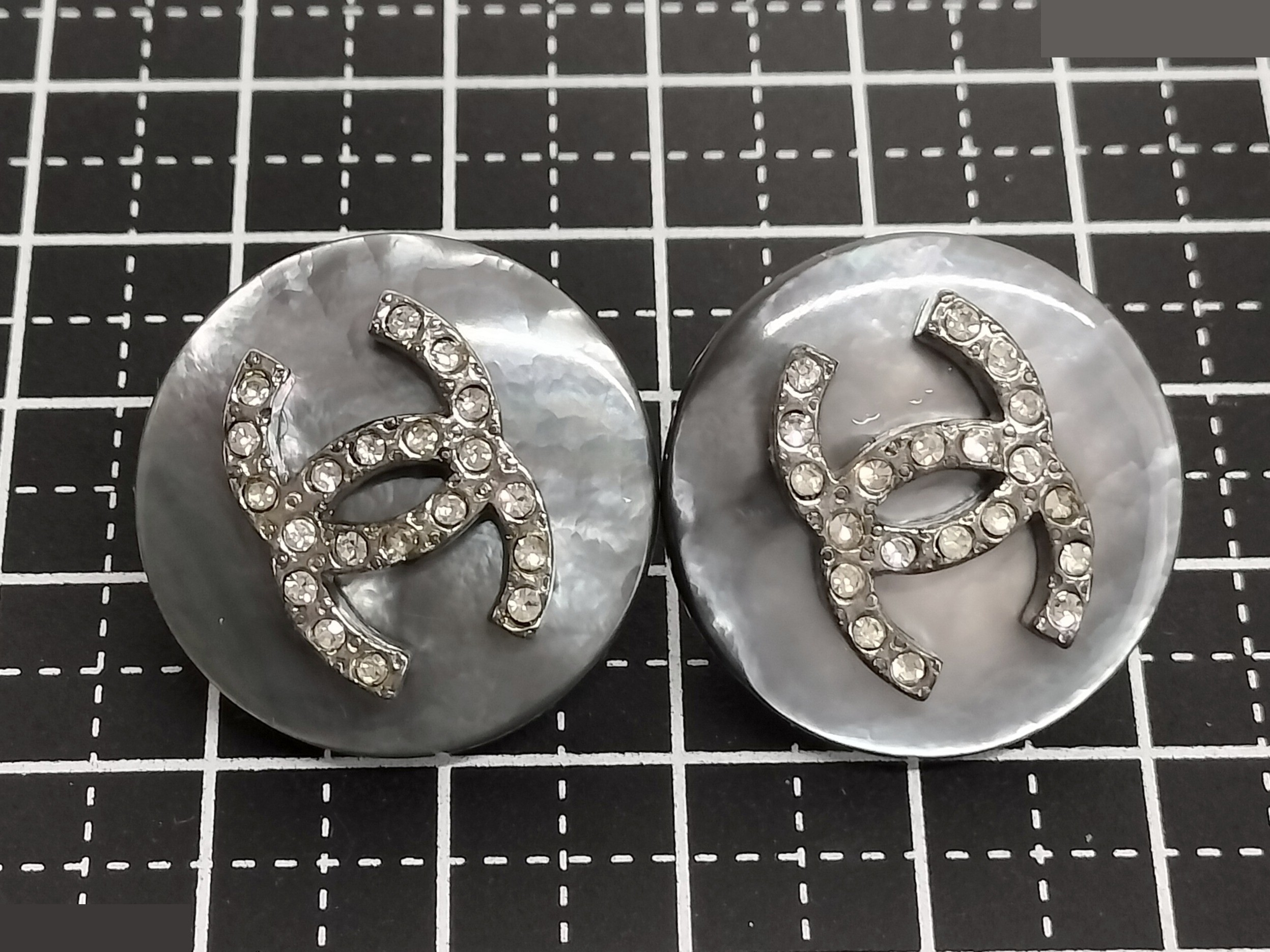 Coco Rhinestone Shell Earrings — view 9