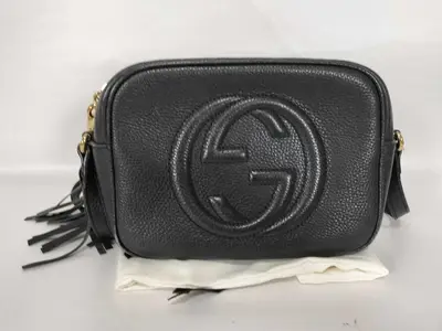 Soho Small Disco Camera Bag, Black Shoulder Bag