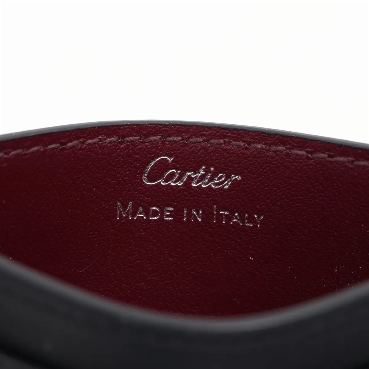 Must de Cartier Leather Card Case, Black — view 8