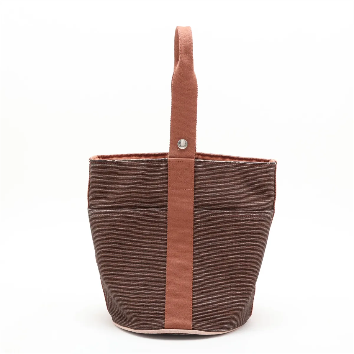 Saxo MM Canvas Brown Silver Hardware