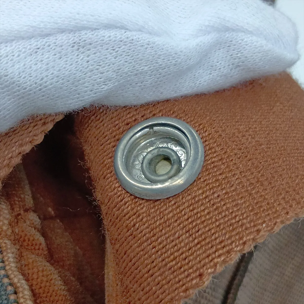 Saxo MM Canvas Brown Silver Hardware — view 14