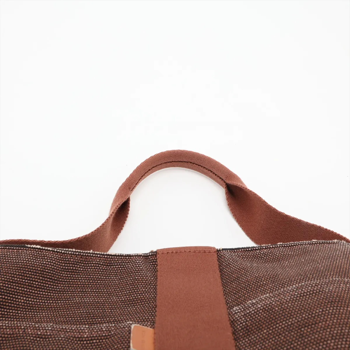 Saxo MM Canvas Brown Silver Hardware — view 6