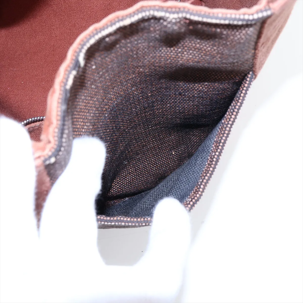 Saxo MM Canvas Brown Silver Hardware — view 9
