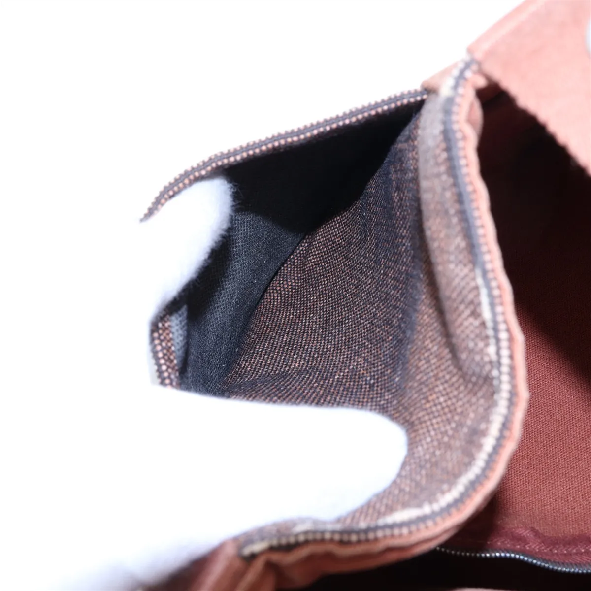 Saxo MM Canvas Brown Silver Hardware — view 10