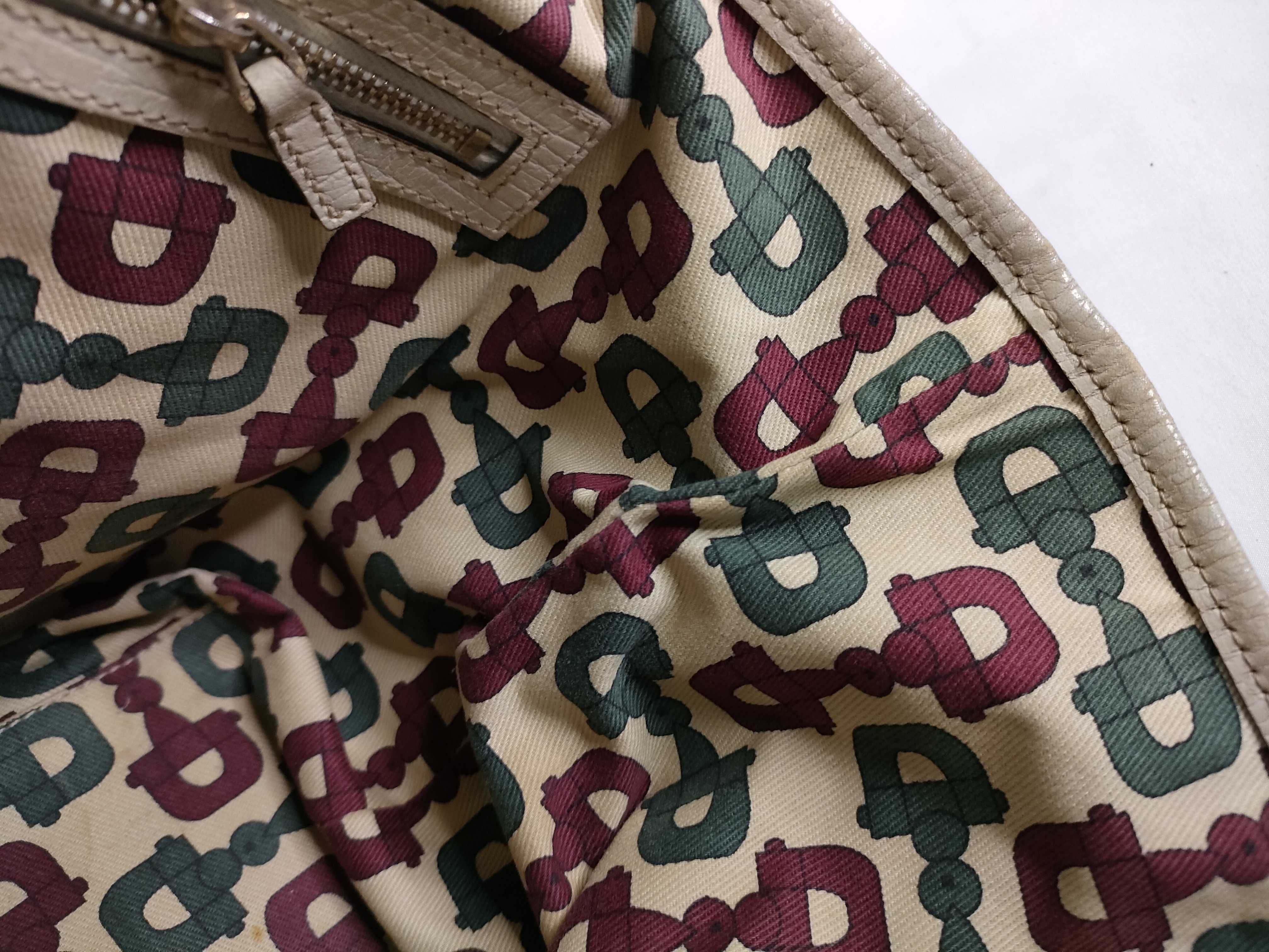 GG Canvas Tote Bag, Canvas Sherry Line, White Tote Bag — view 8