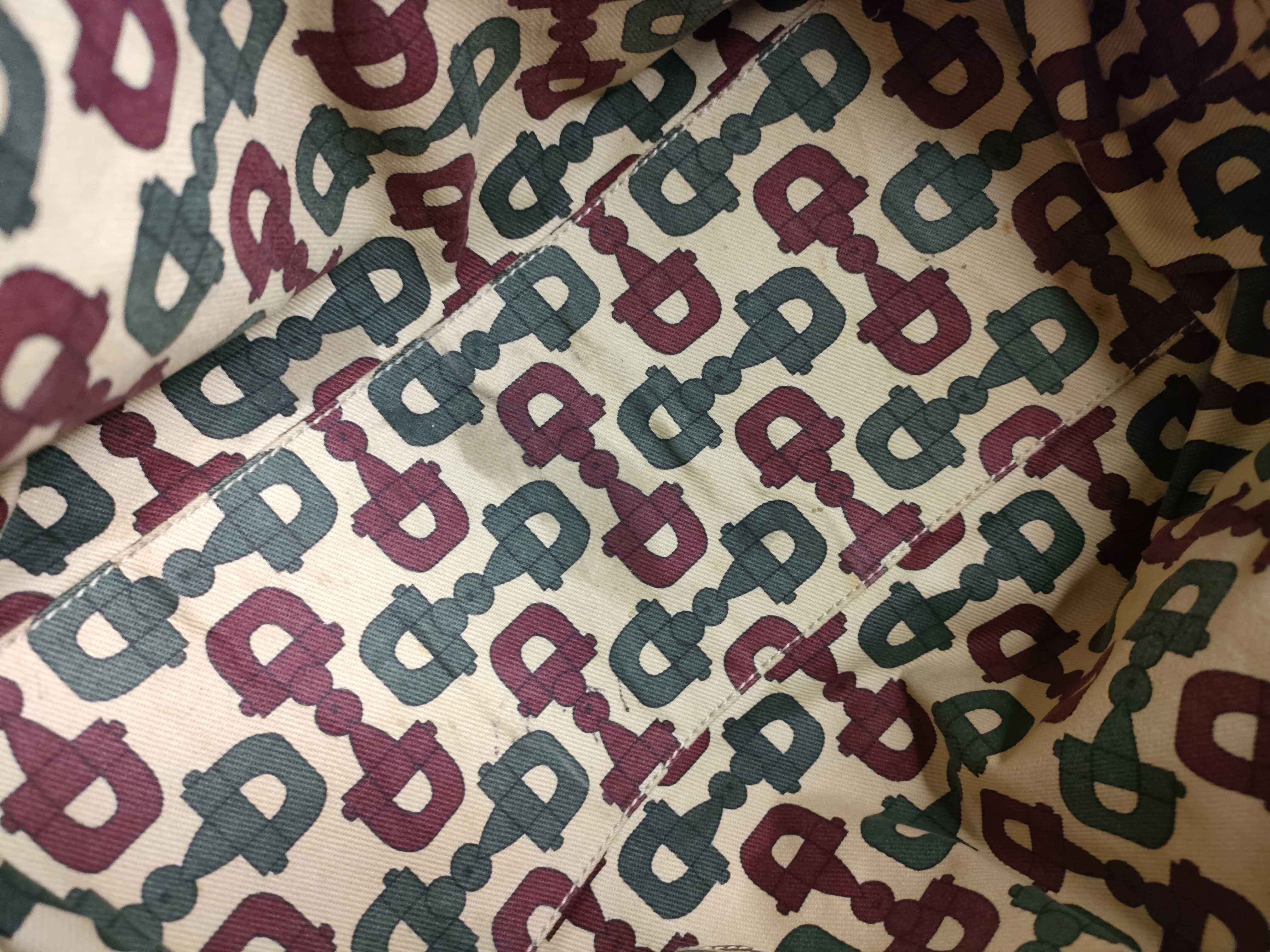 GG Canvas Tote Bag, Canvas Sherry Line, White Tote Bag — view 9