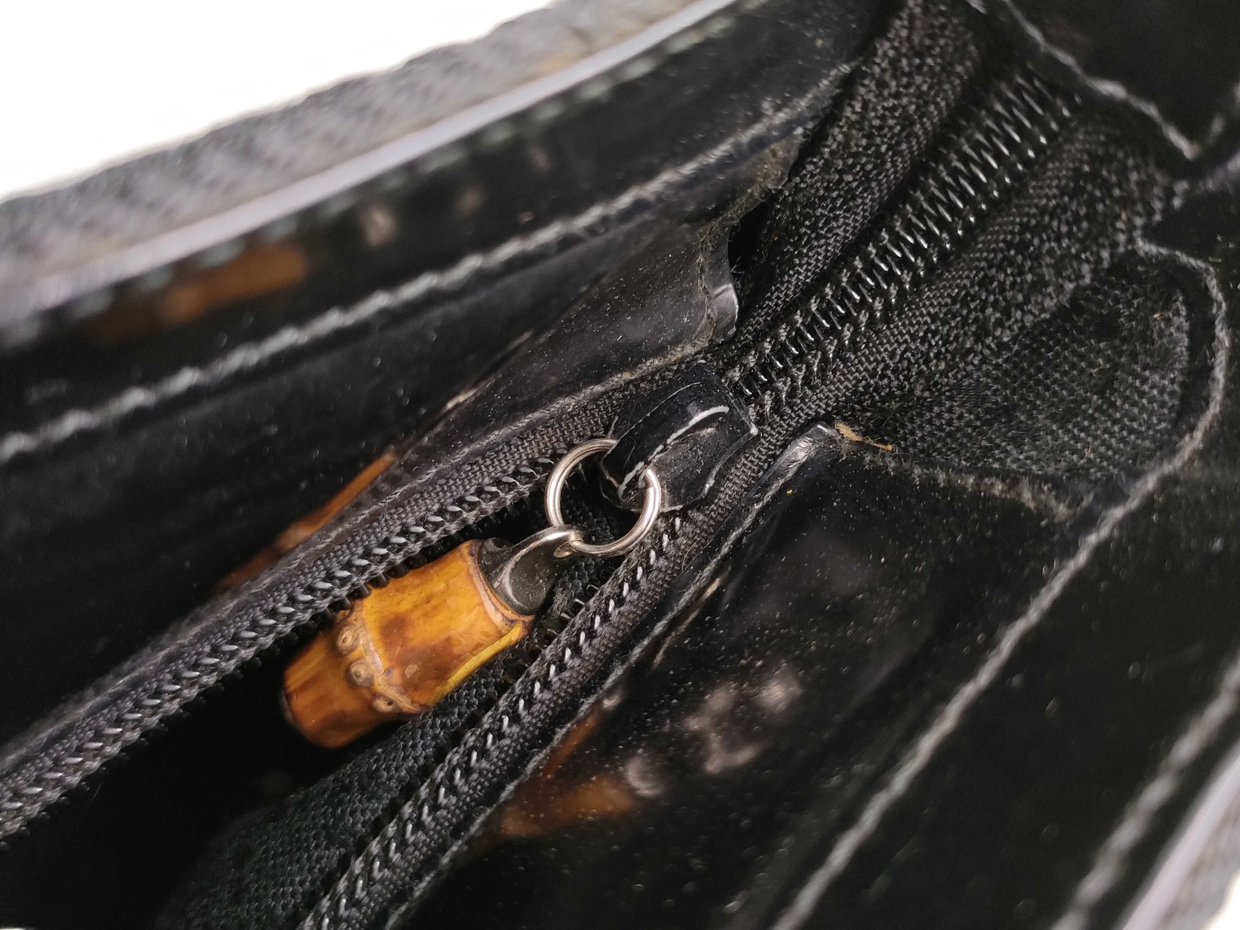 Bamboo Handbag, Black — view 13