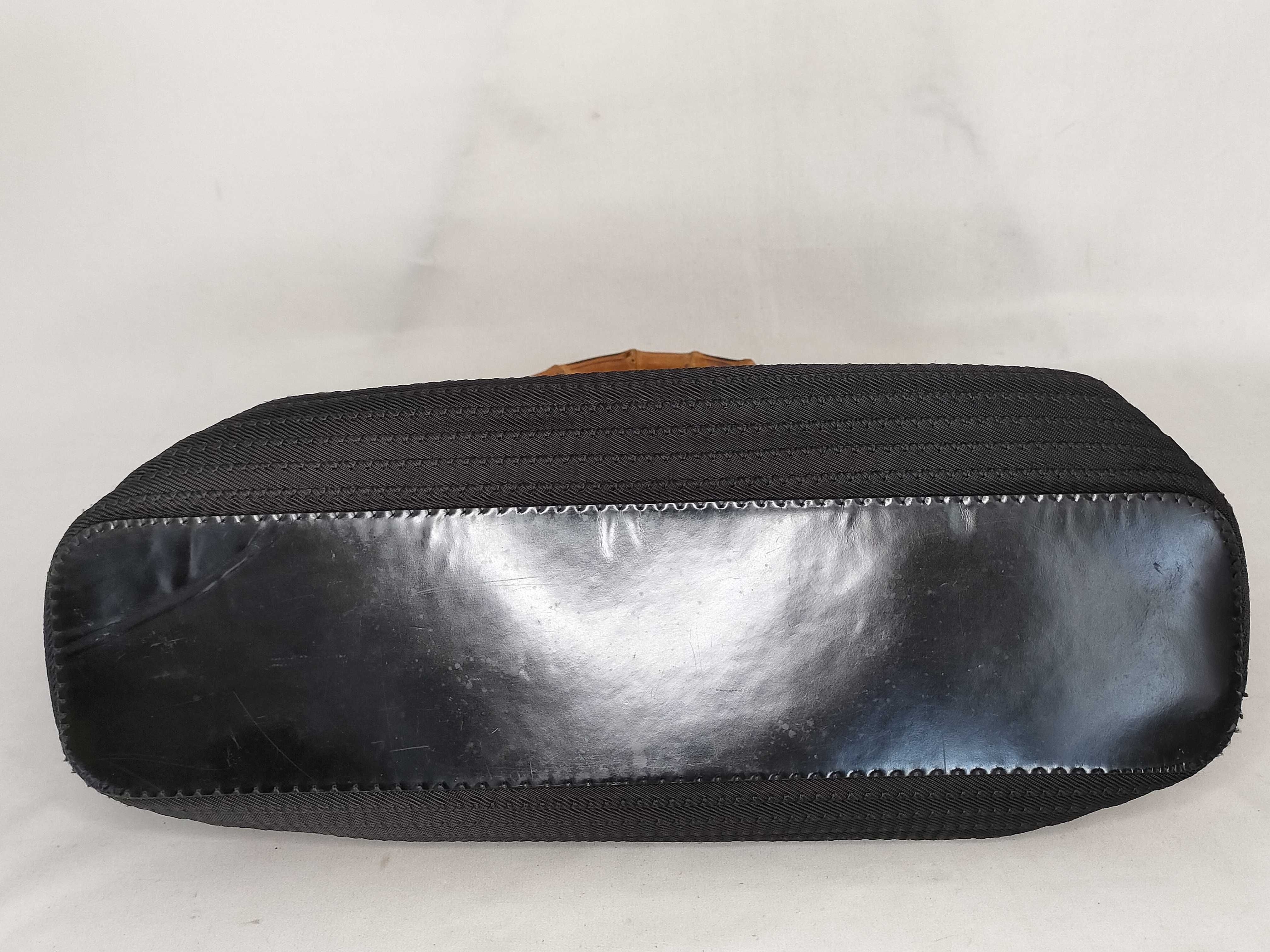 Bamboo Handbag, Black — view 7