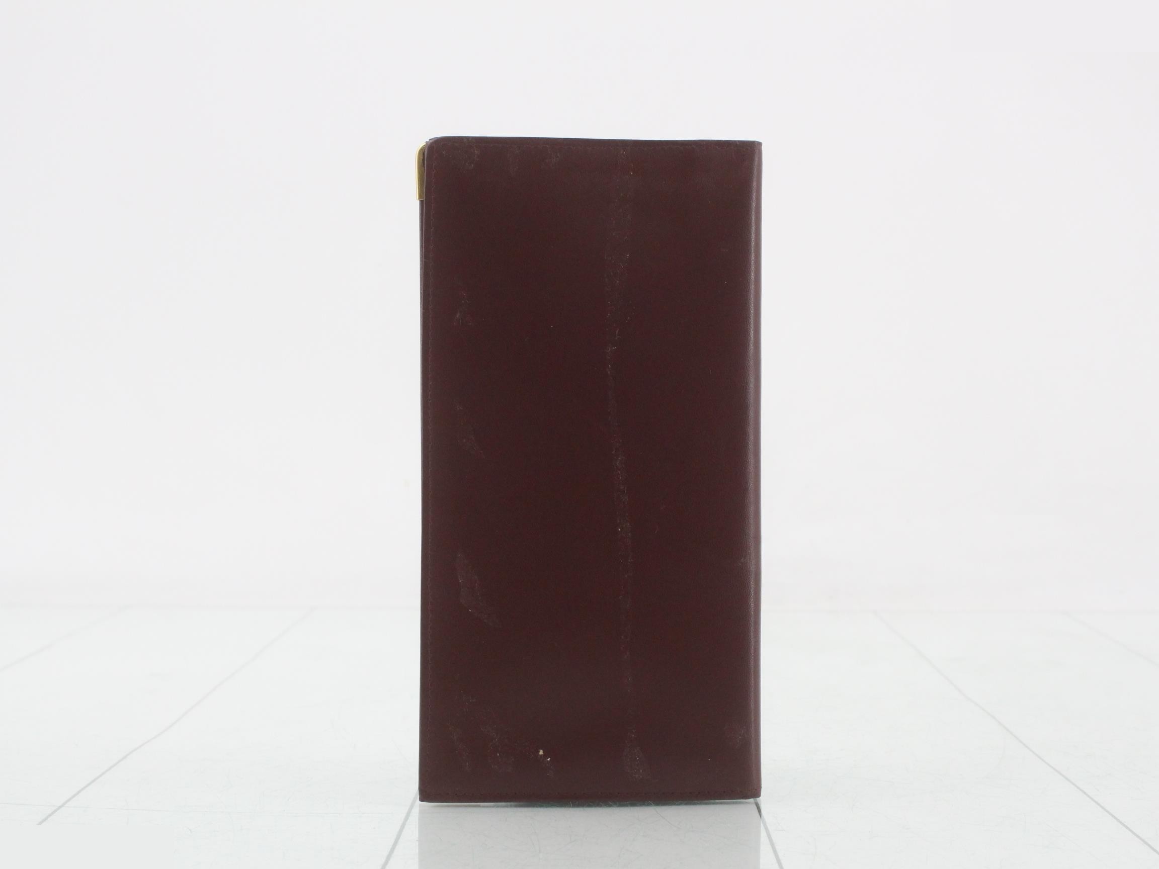 Mustline Leather Billfold Bi-fold Long Wallet — view 2