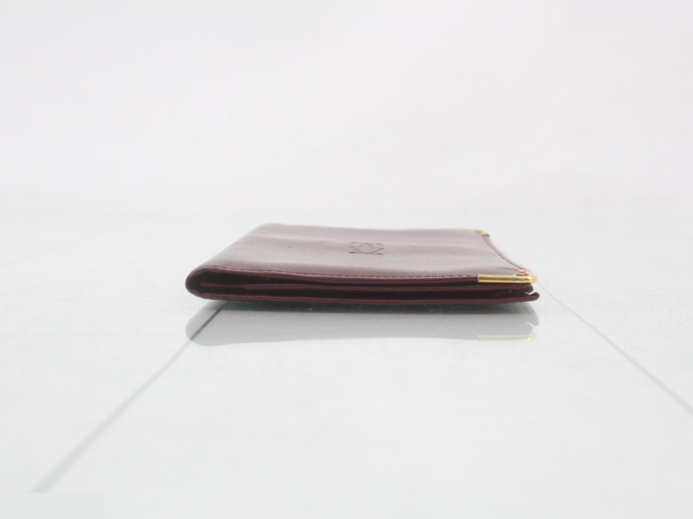 Mustline Leather Billfold Bi-fold Long Wallet — view 3