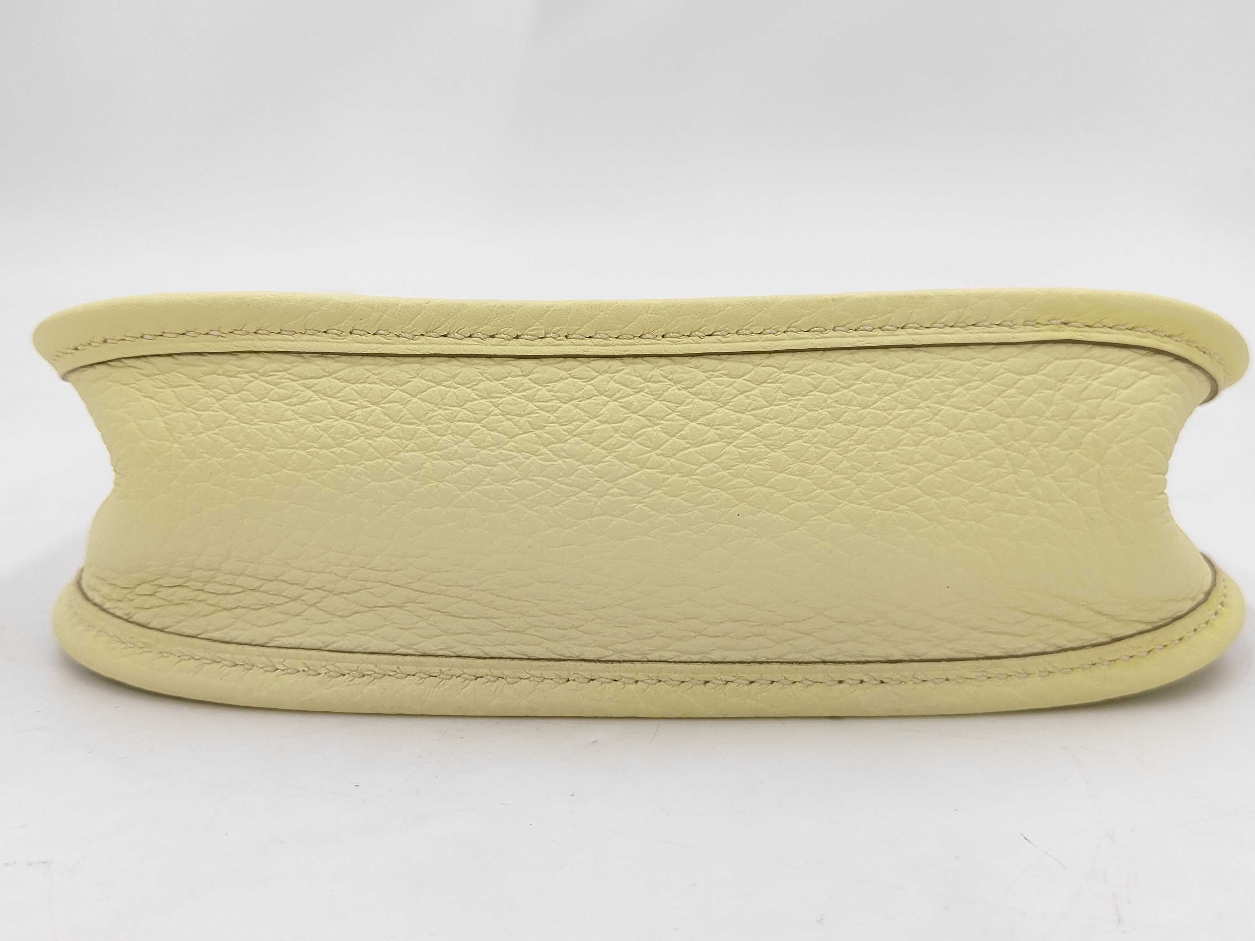 Mini Evelyne Amazone 16 TPM Taurillon Clemence Leather Jaune Milton Silver Hardware W Stamp Shoulder Bag — view 3