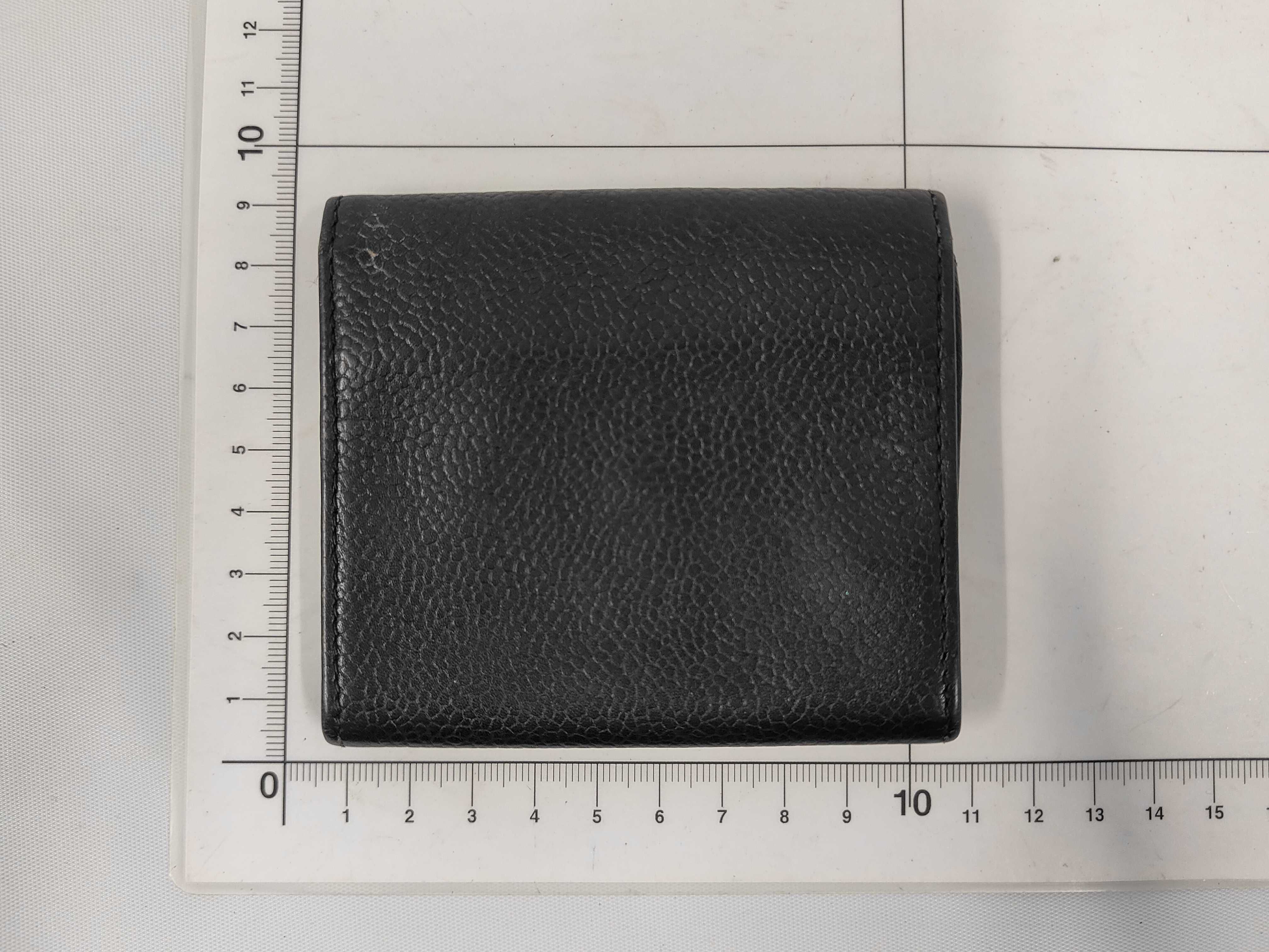 Caviar Skin Coin Purse, Black Coin Case — view 2