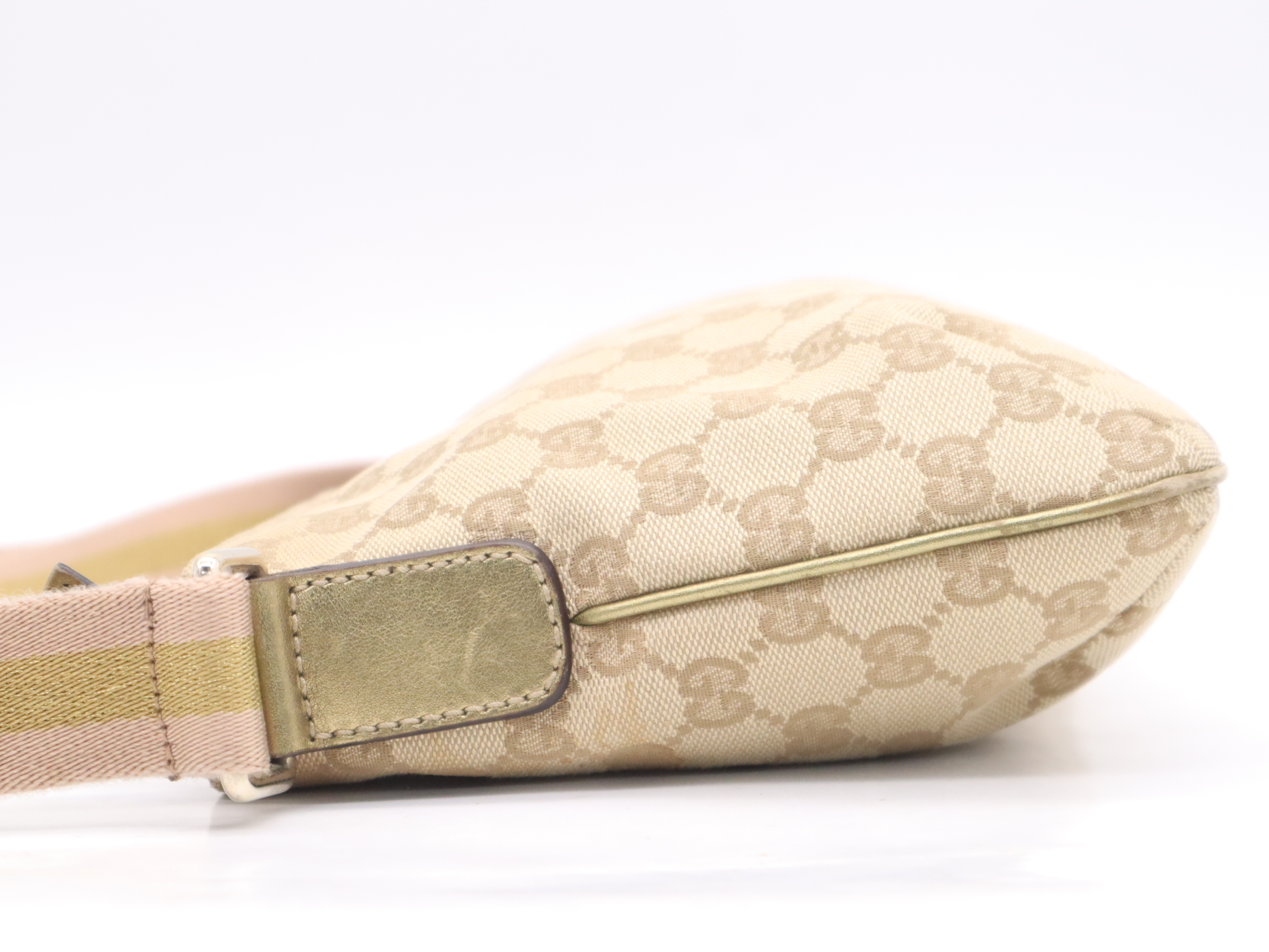189749GG Canvas Shoulder Bag Gold Beige Shoulder Bag — view 3
