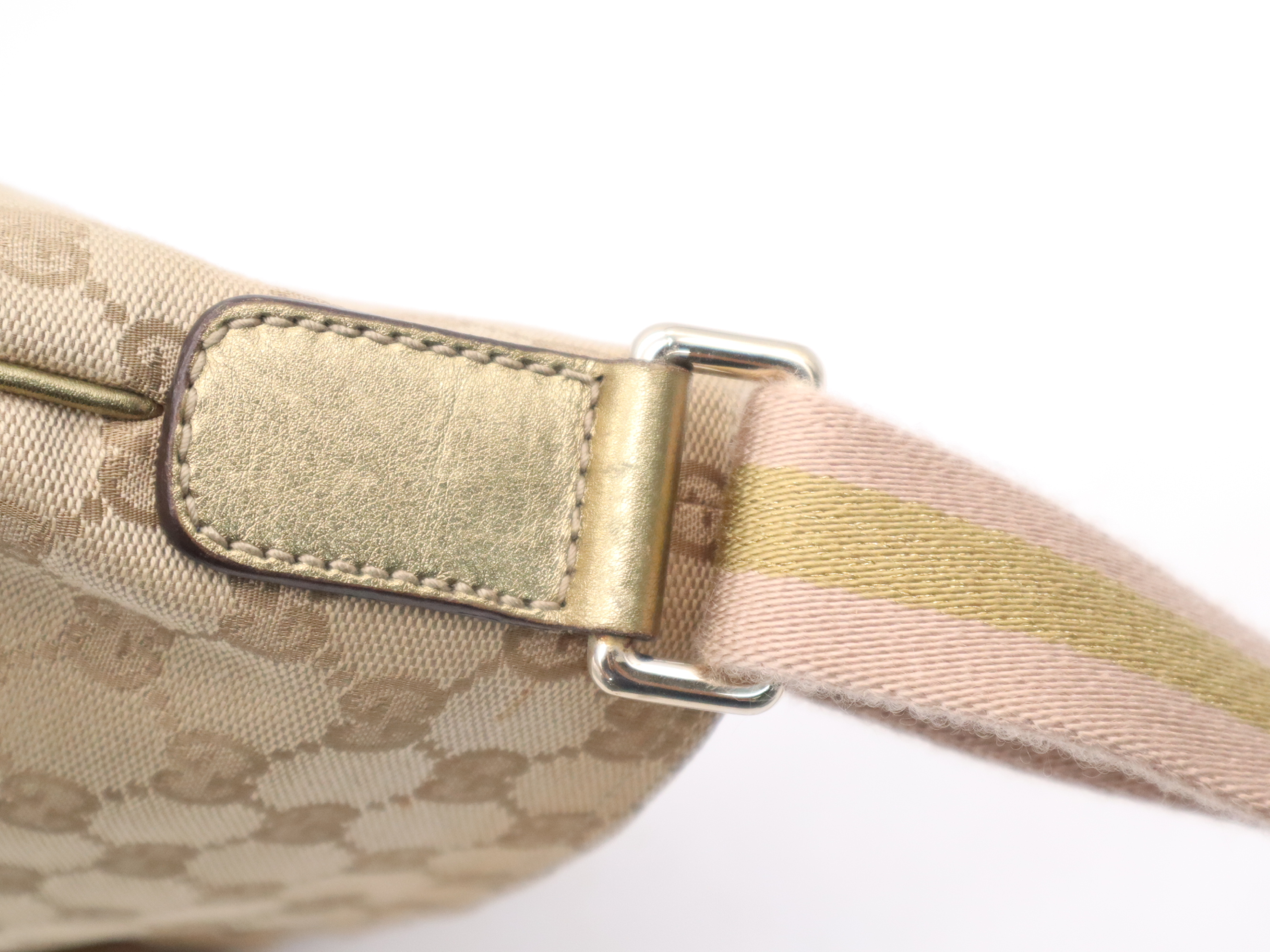 189749GG Canvas Shoulder Bag Gold Beige Shoulder Bag — view 7