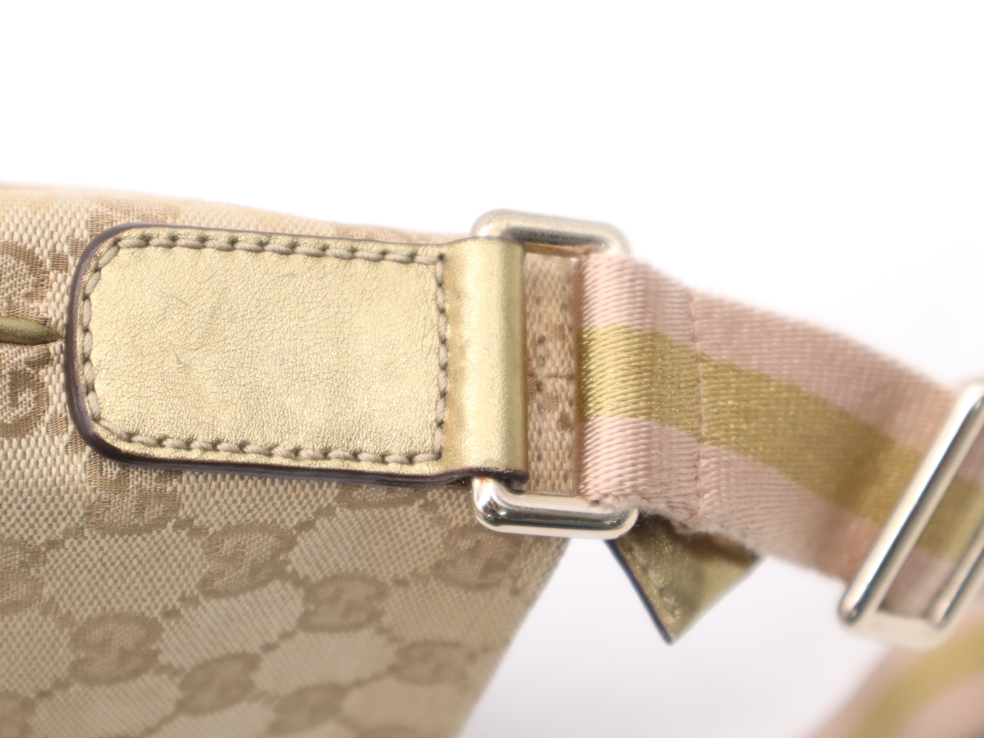 189749GG Canvas Shoulder Bag Gold Beige Shoulder Bag — view 8