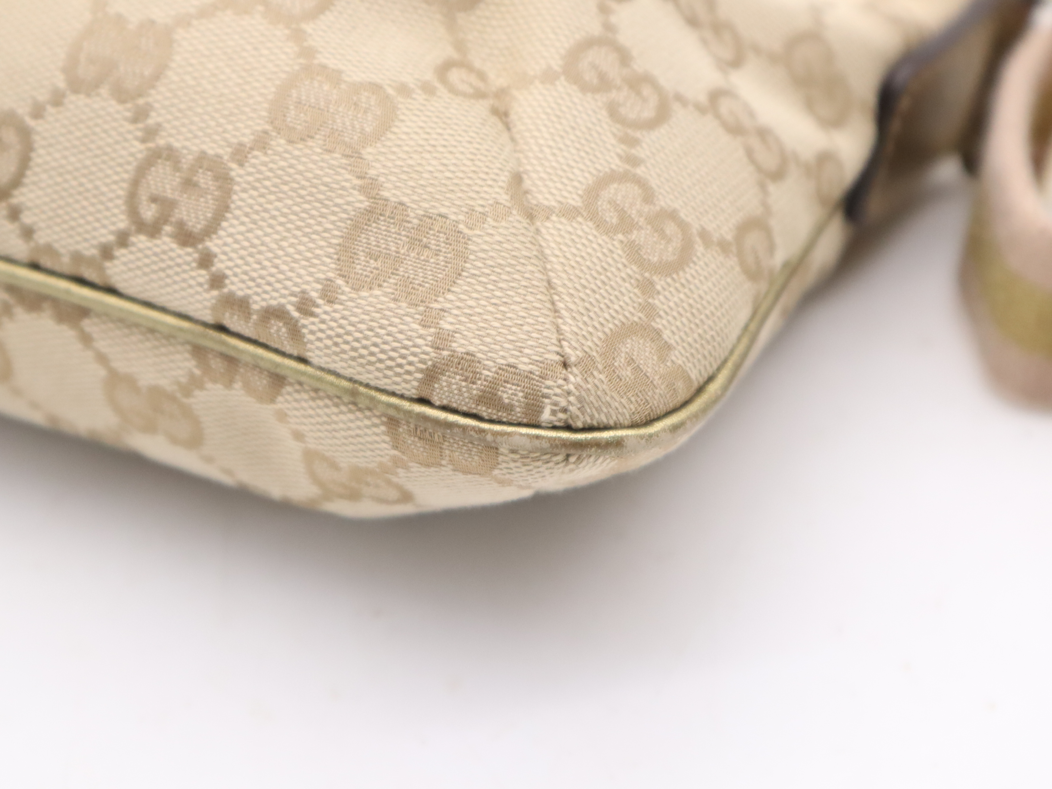 189749GG Canvas Shoulder Bag Gold Beige Shoulder Bag — view 9