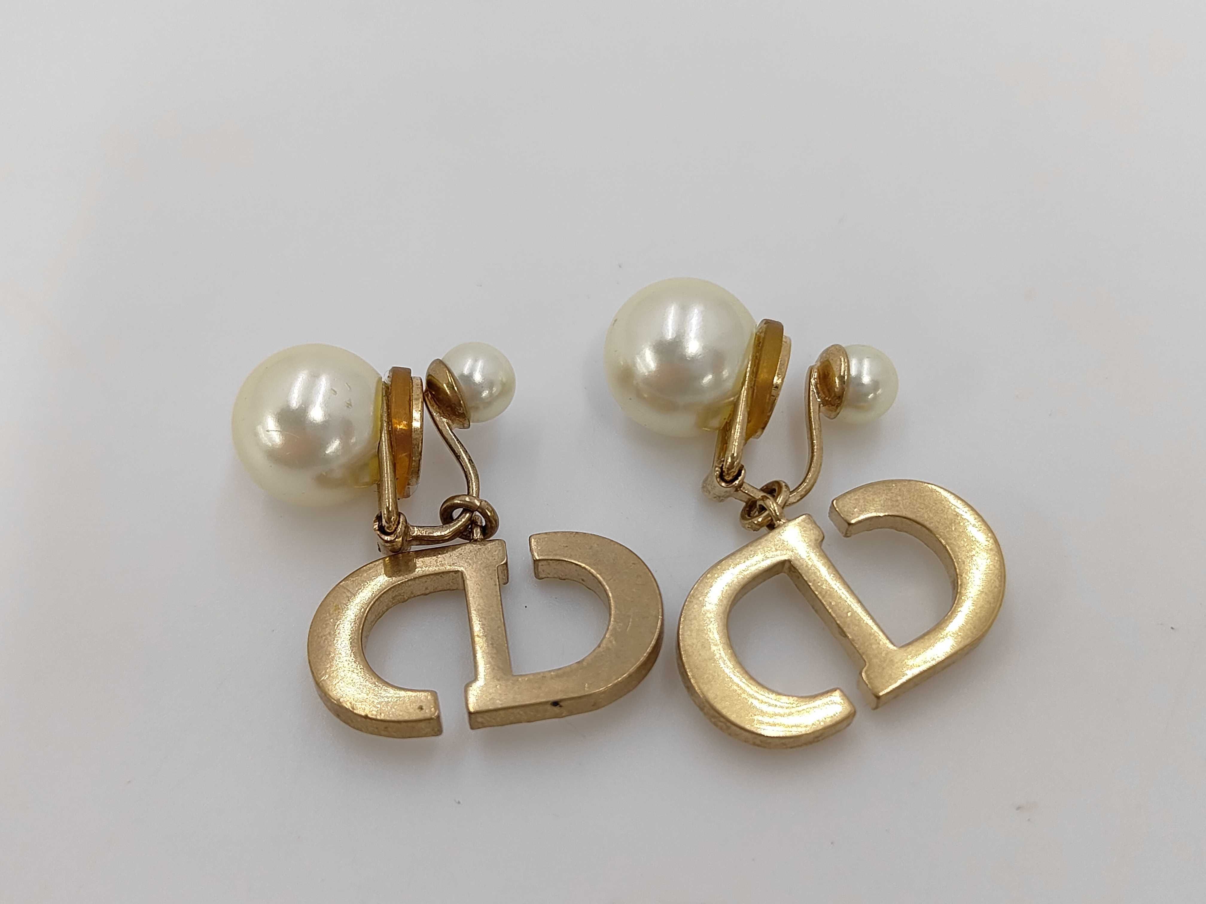 Gold Pearl Earrings — view 3