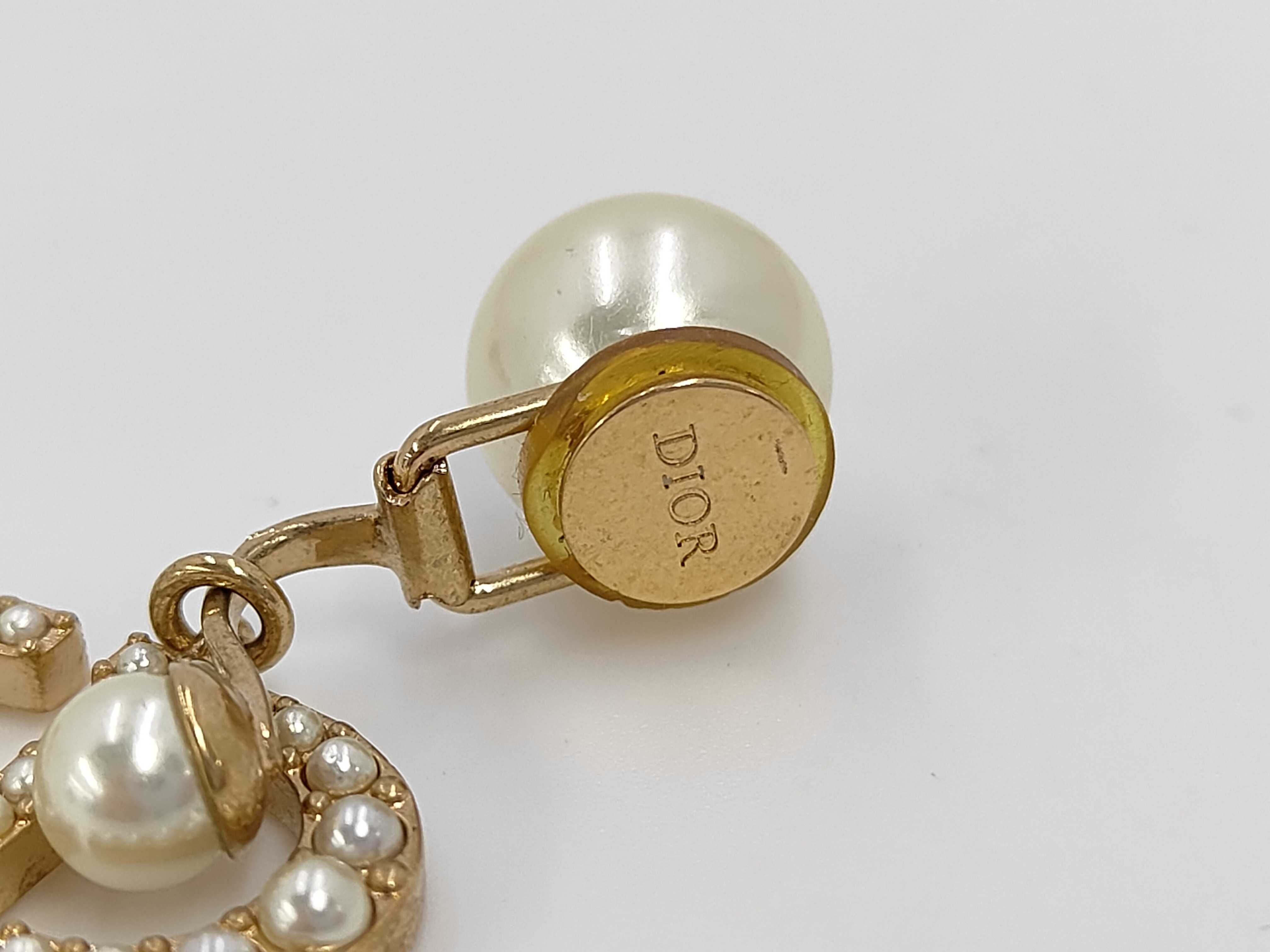 Gold Pearl Earrings — view 4