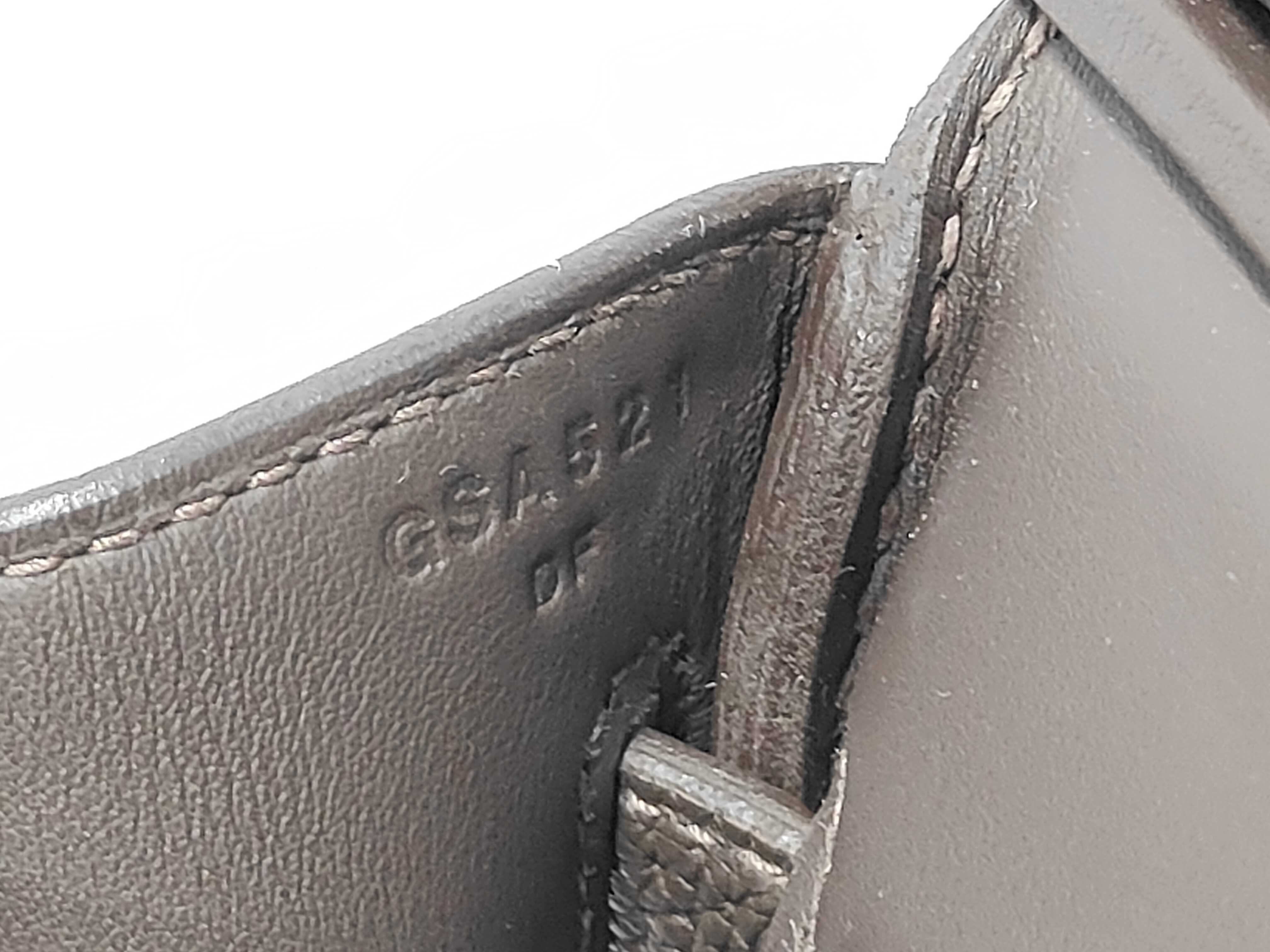 Kelly Accad PM Access Bevelle Togo Leather Silver Hardware G Stamp Shoulder Bag — view 11