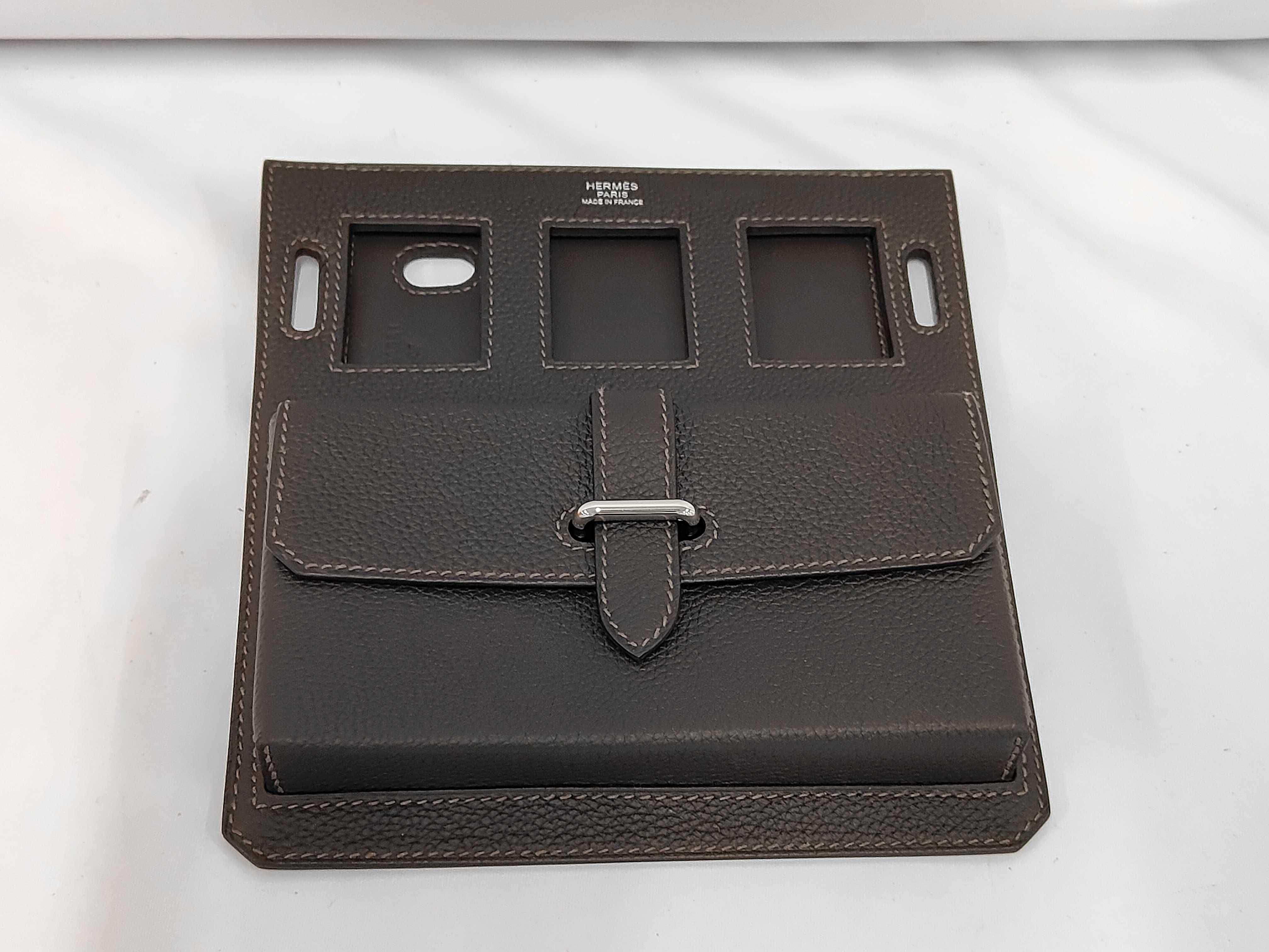 Kelly Accad PM Access Bevelle Togo Leather Silver Hardware G Stamp Shoulder Bag — view 12