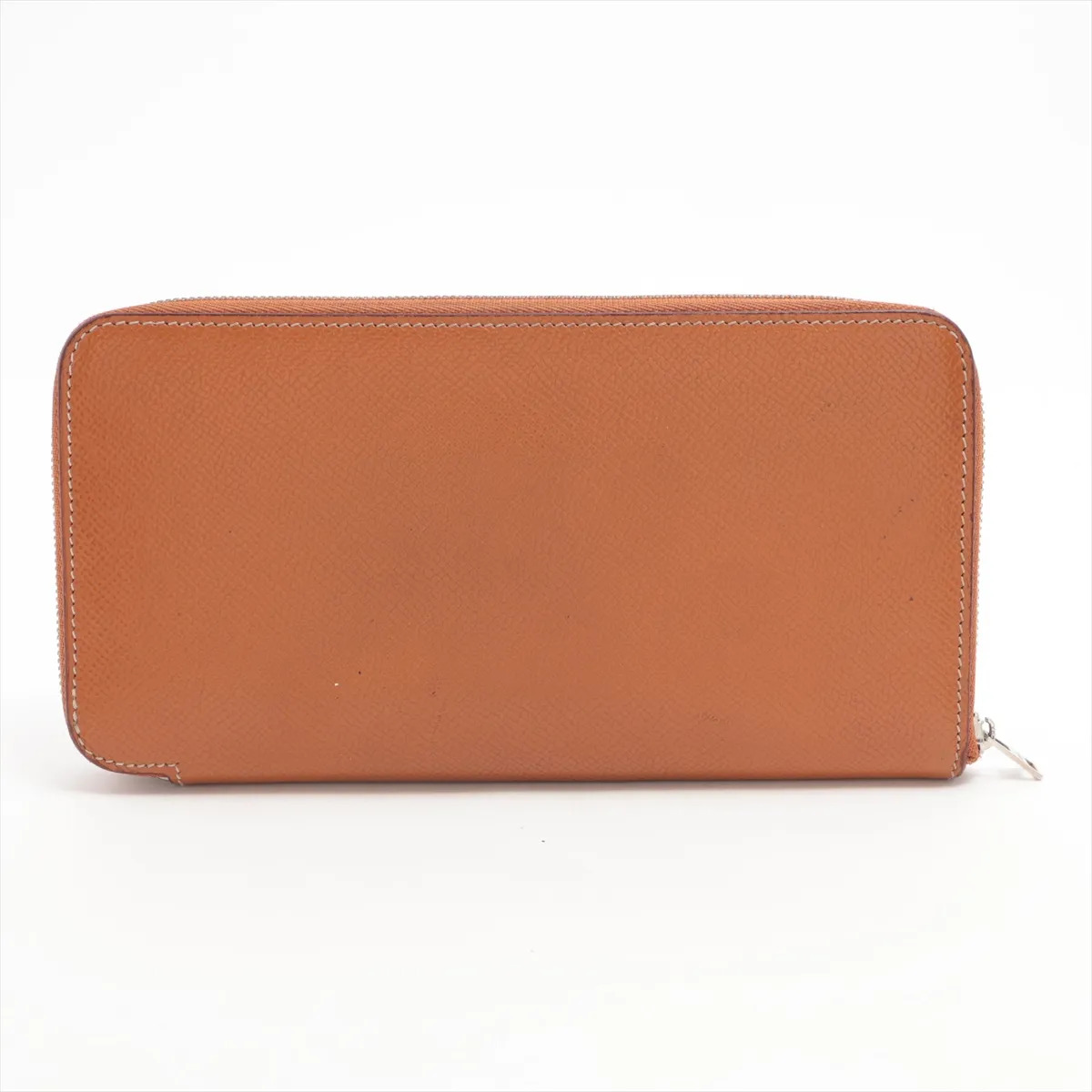 Azap Long Silk In, Veau Epsom, Round Zip Wallet, Gold, Silver Hardware, X: 2016, Handle Missing — view 2