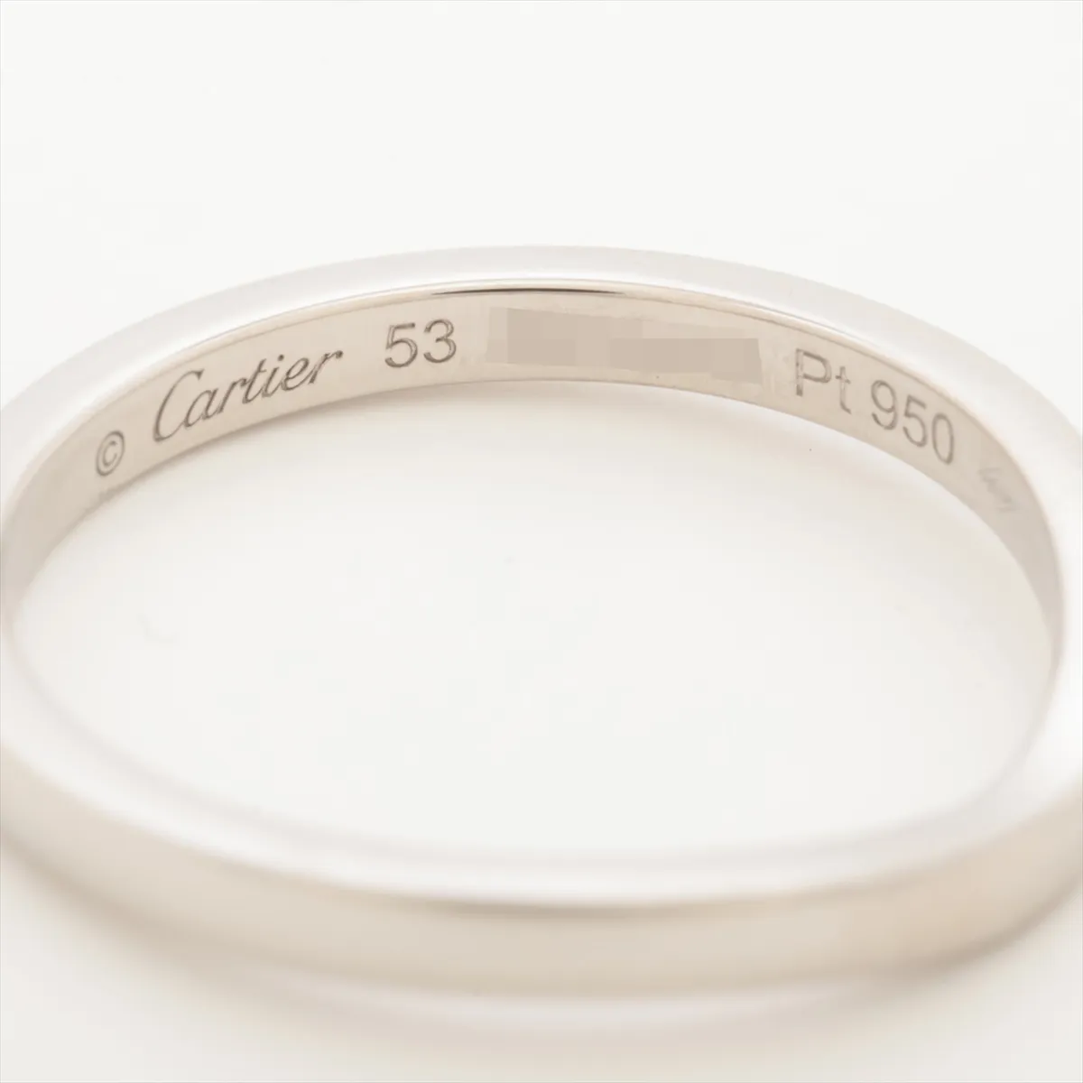 Ballerina Curve Wedding Ring, Pt950, 3.4g, Size 53, 547EAO (Scratches) — view 3