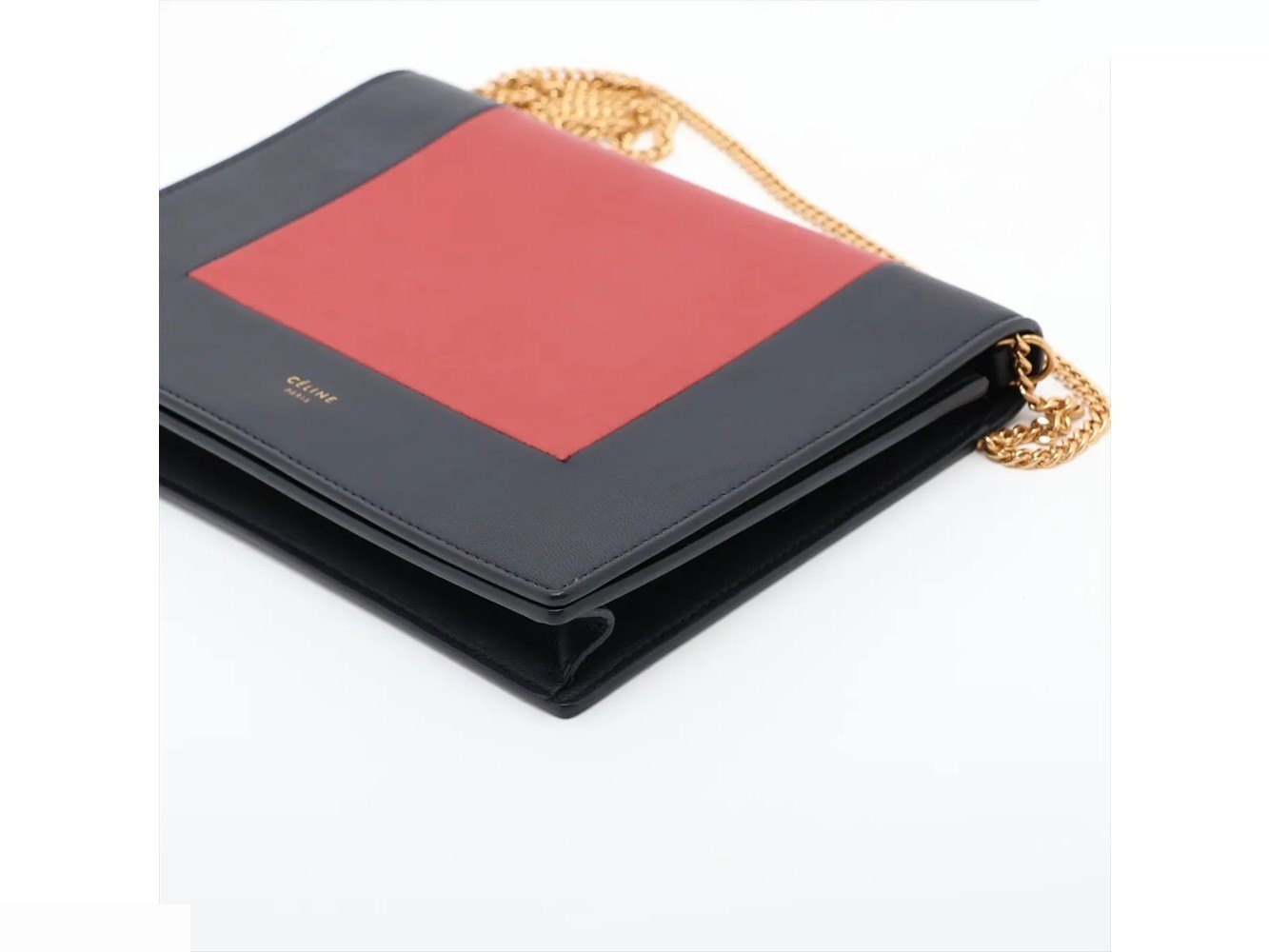 Frame Evening Leather Chain Shoulder Bag — view 3
