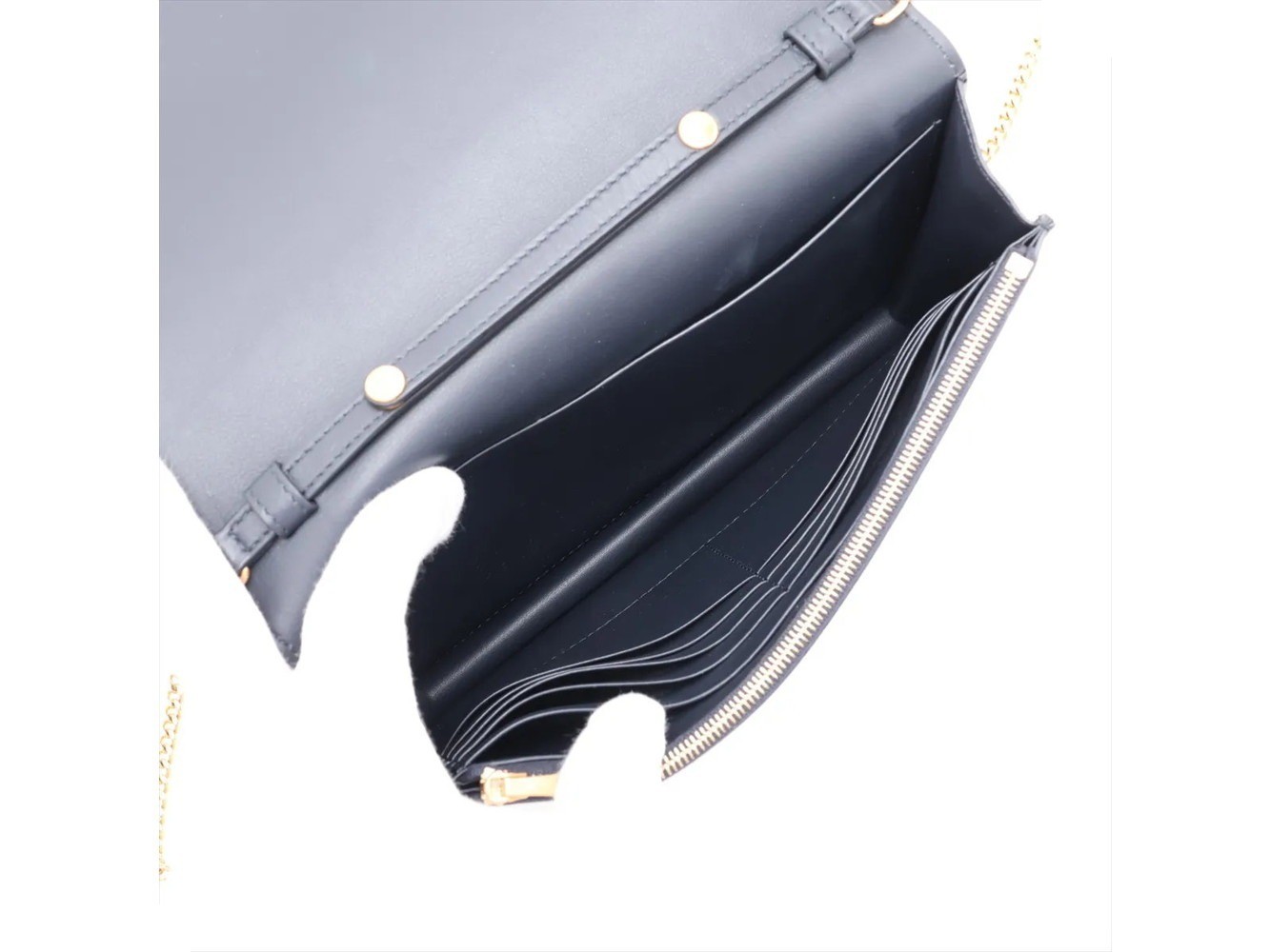 Frame Evening Leather Chain Shoulder Bag — view 6
