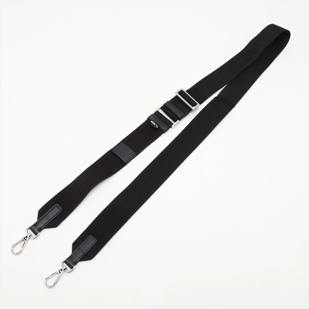 Tessuto Nylon x Leather Shoulder Bag, Black — view 5