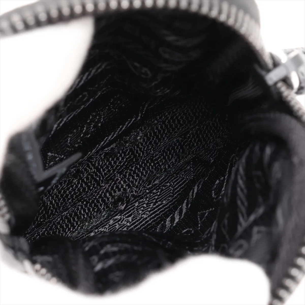 Tessuto Nylon x Leather Shoulder Bag, Black — view 7