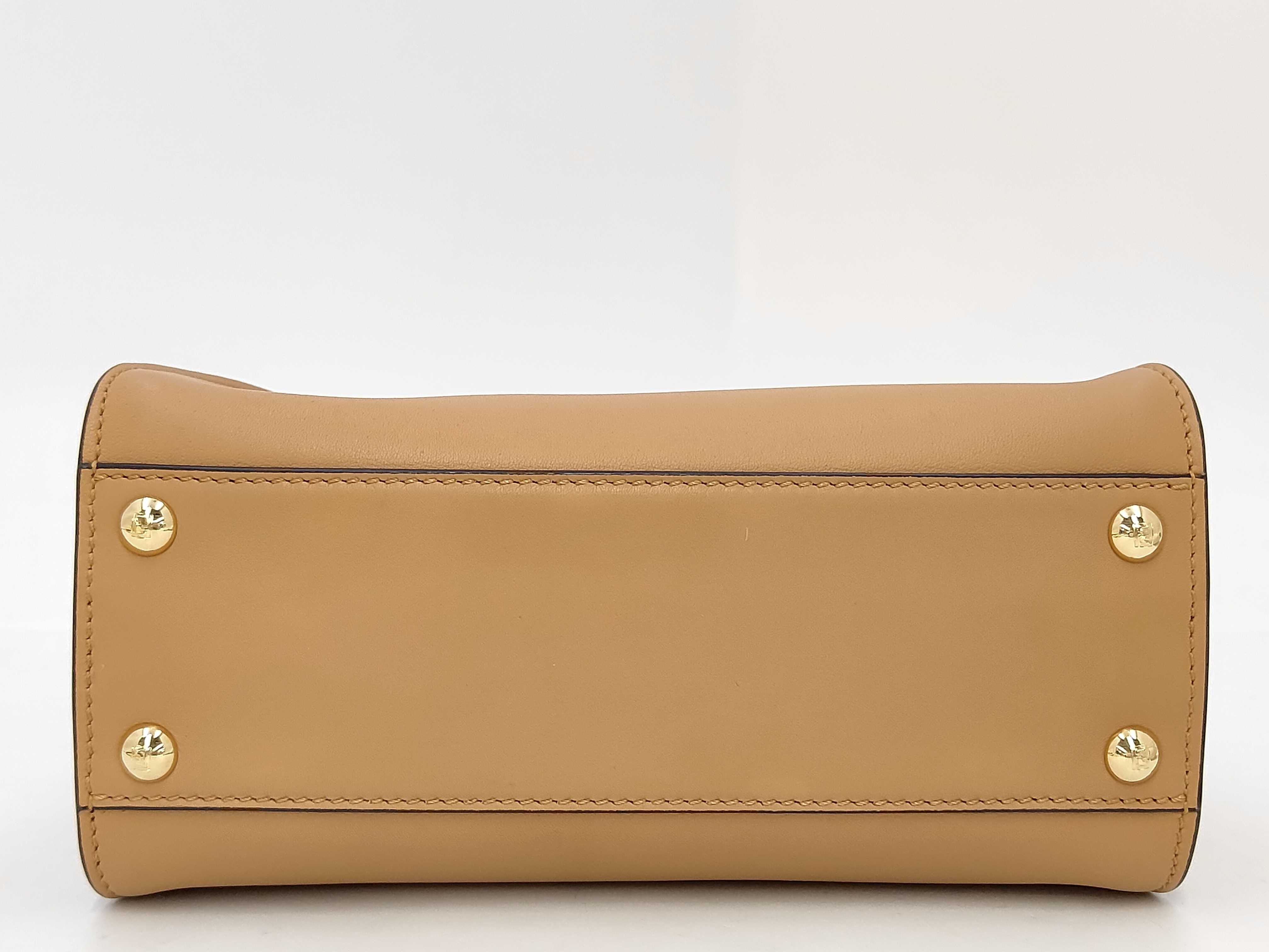 Mini Peekaboo Leather 2-Way Handbag 8BN244 Brown Handbag — view 4