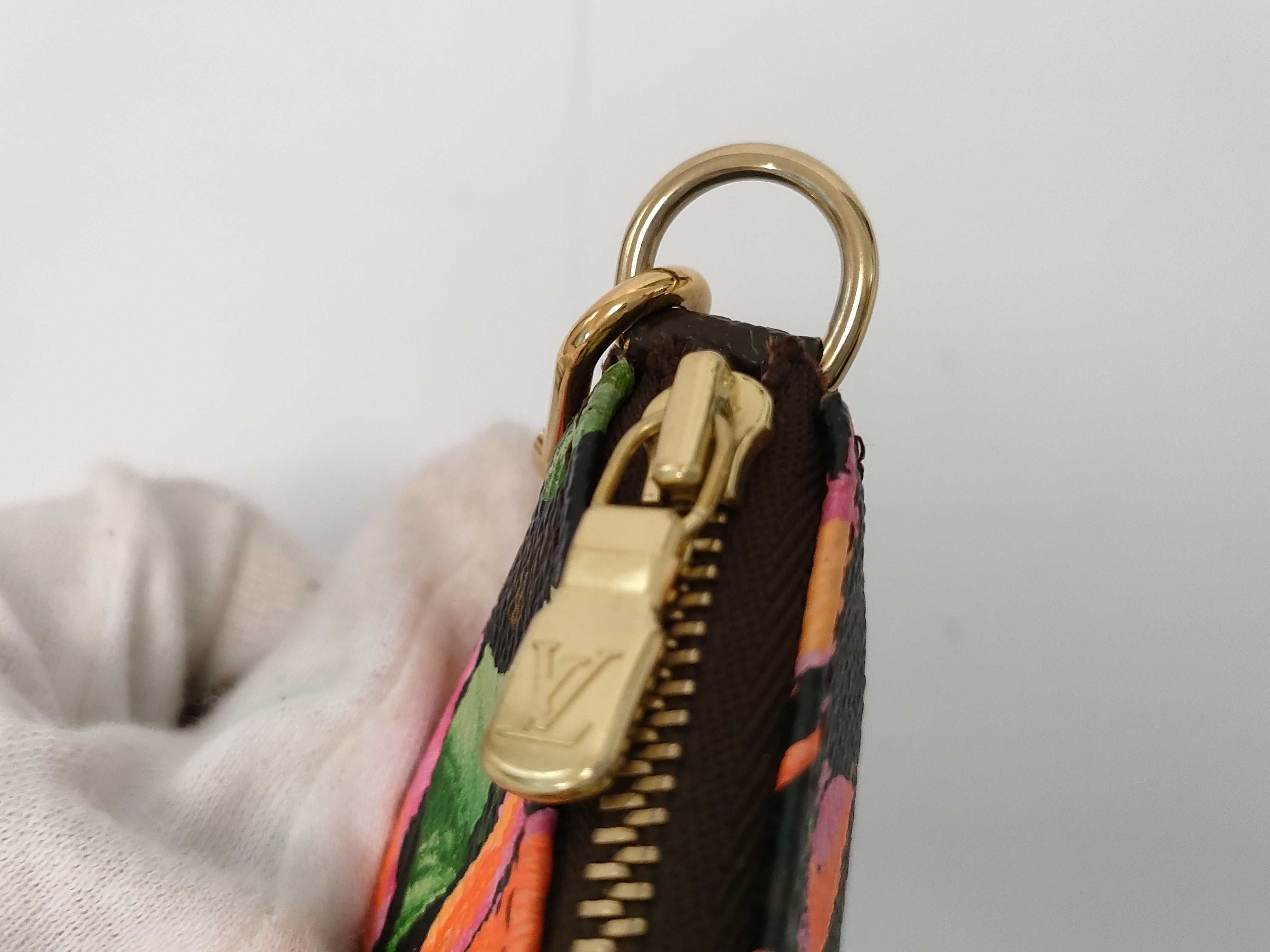 Monogram Vuitton Accessory Rose Pouch — view 7