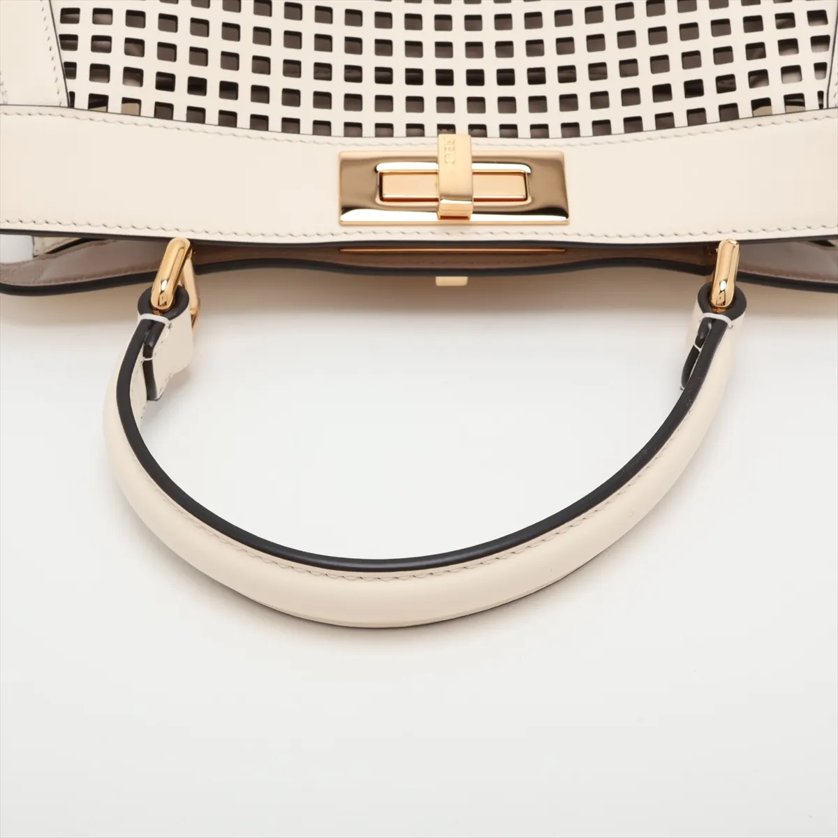Peekaboo I.U Medium Leather 2-Way Handbag, Ivory 8BN321 — view 5