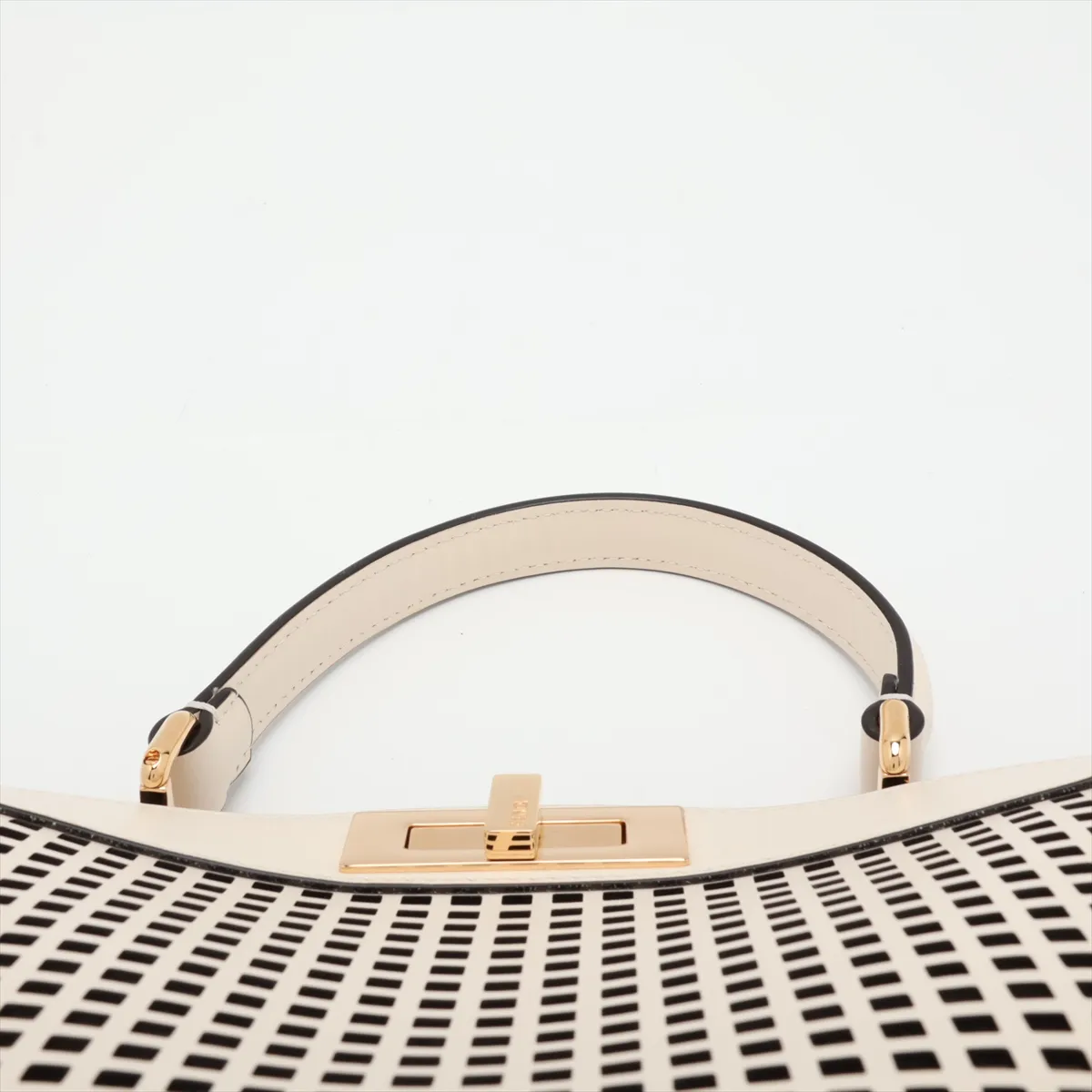 Peekaboo I.U Medium Leather 2-Way Handbag, Ivory 8BN321 — view 6