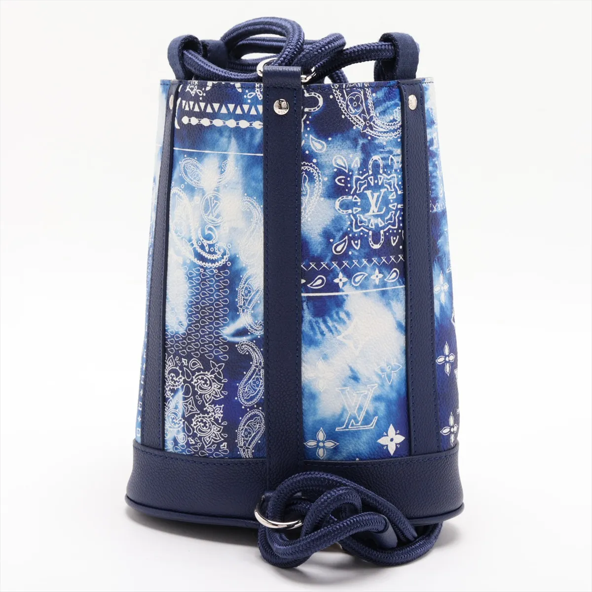 Monogram Bandana Randonee PM M20562 Blue x White (RFID detected) — view 2