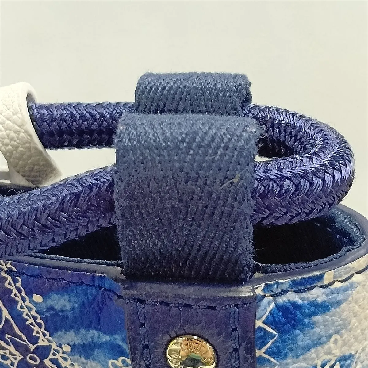 Monogram Bandana Randonee PM M20562 Blue x White (RFID detected) — view 11