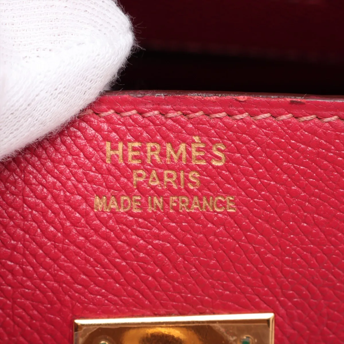 [Individually packaged] Hermes Birkin 35 Retournée Veau Epsom Rouge Vif G: 2003 — view 10
