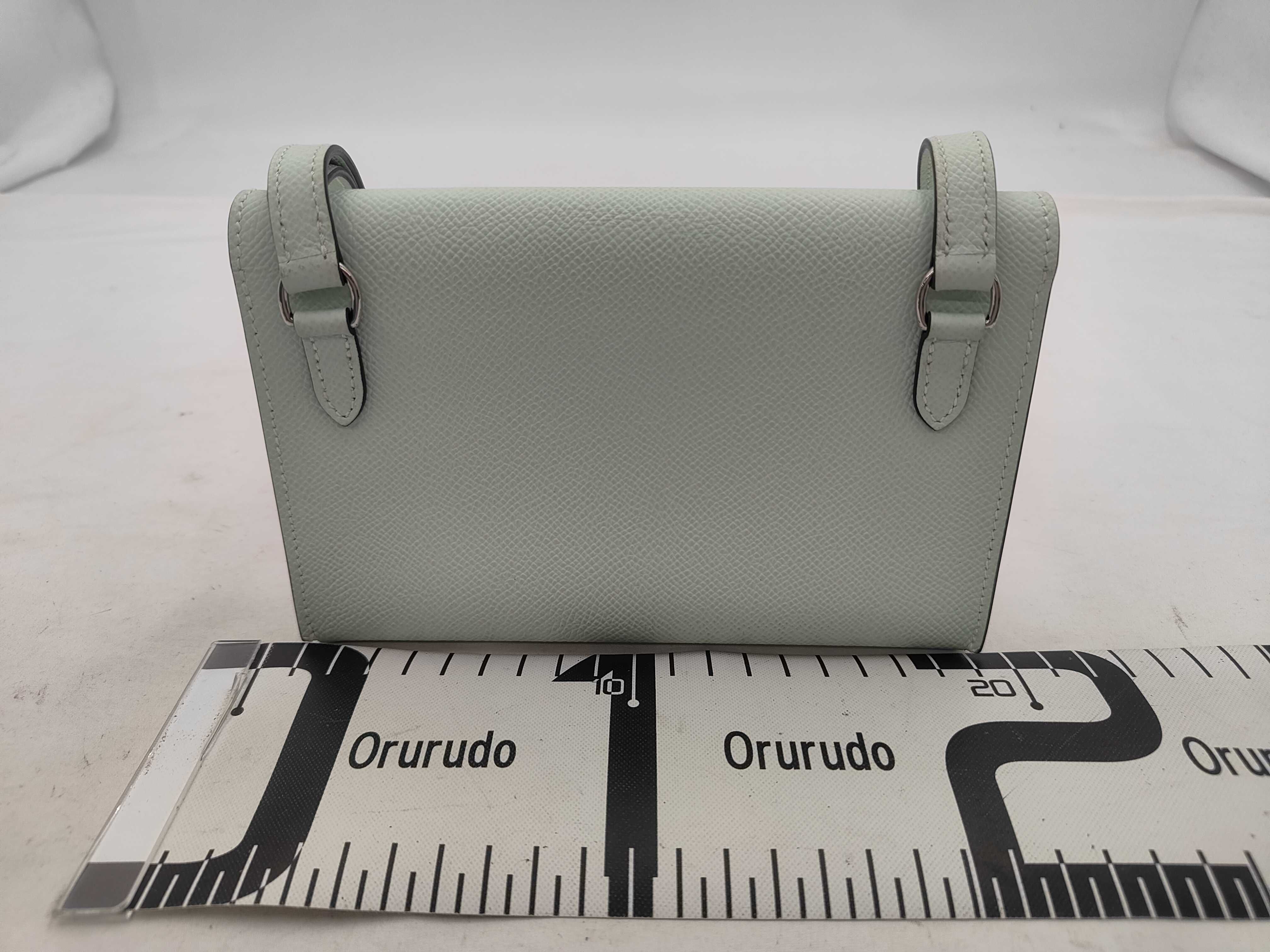 Shoulder Wallet Nap To Go Veau Epsom Vert Peppermint K Stamp Shoulder Bag — view 2