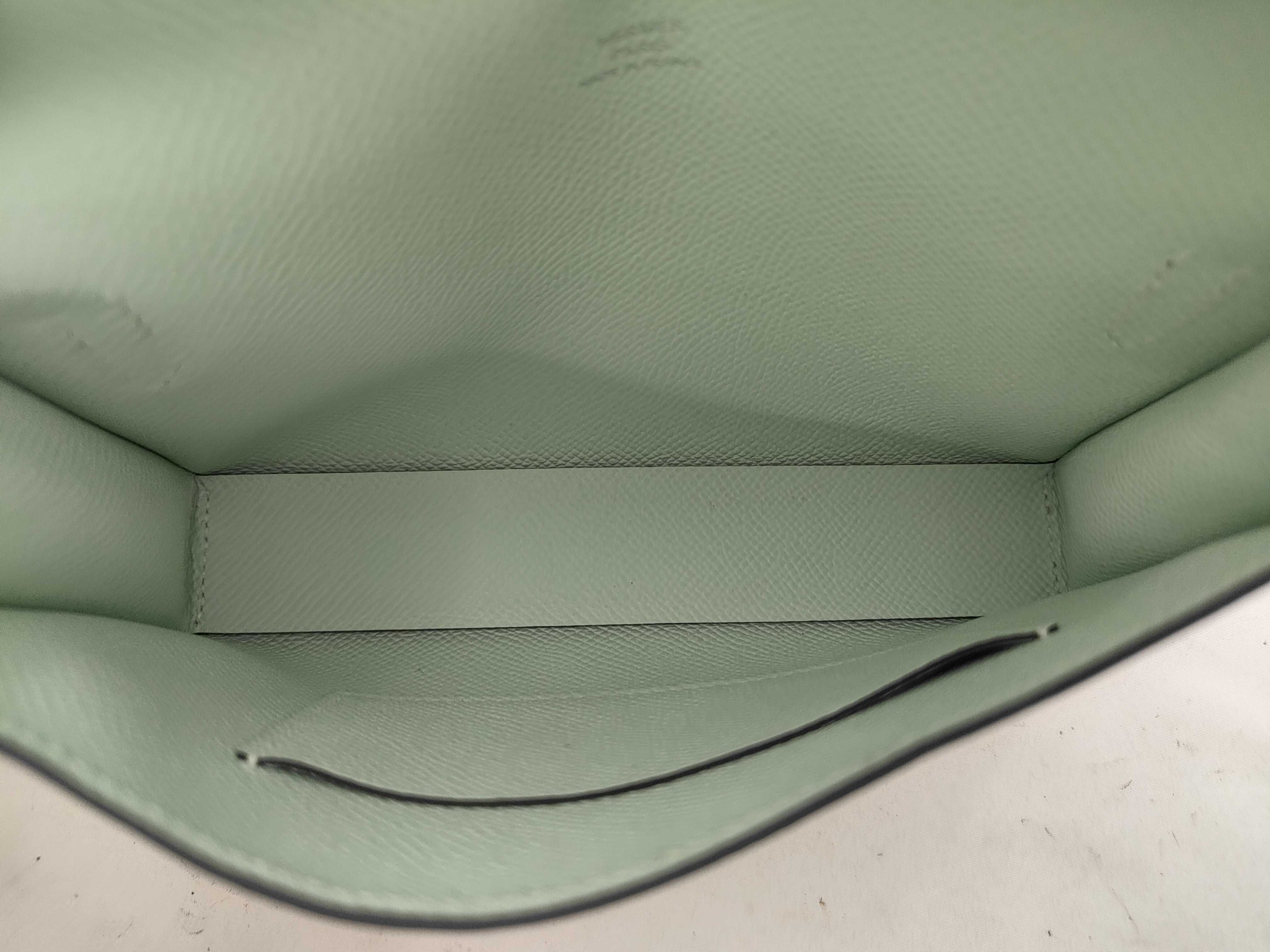 Shoulder Wallet Nap To Go Veau Epsom Vert Peppermint K Stamp Shoulder Bag — view 8