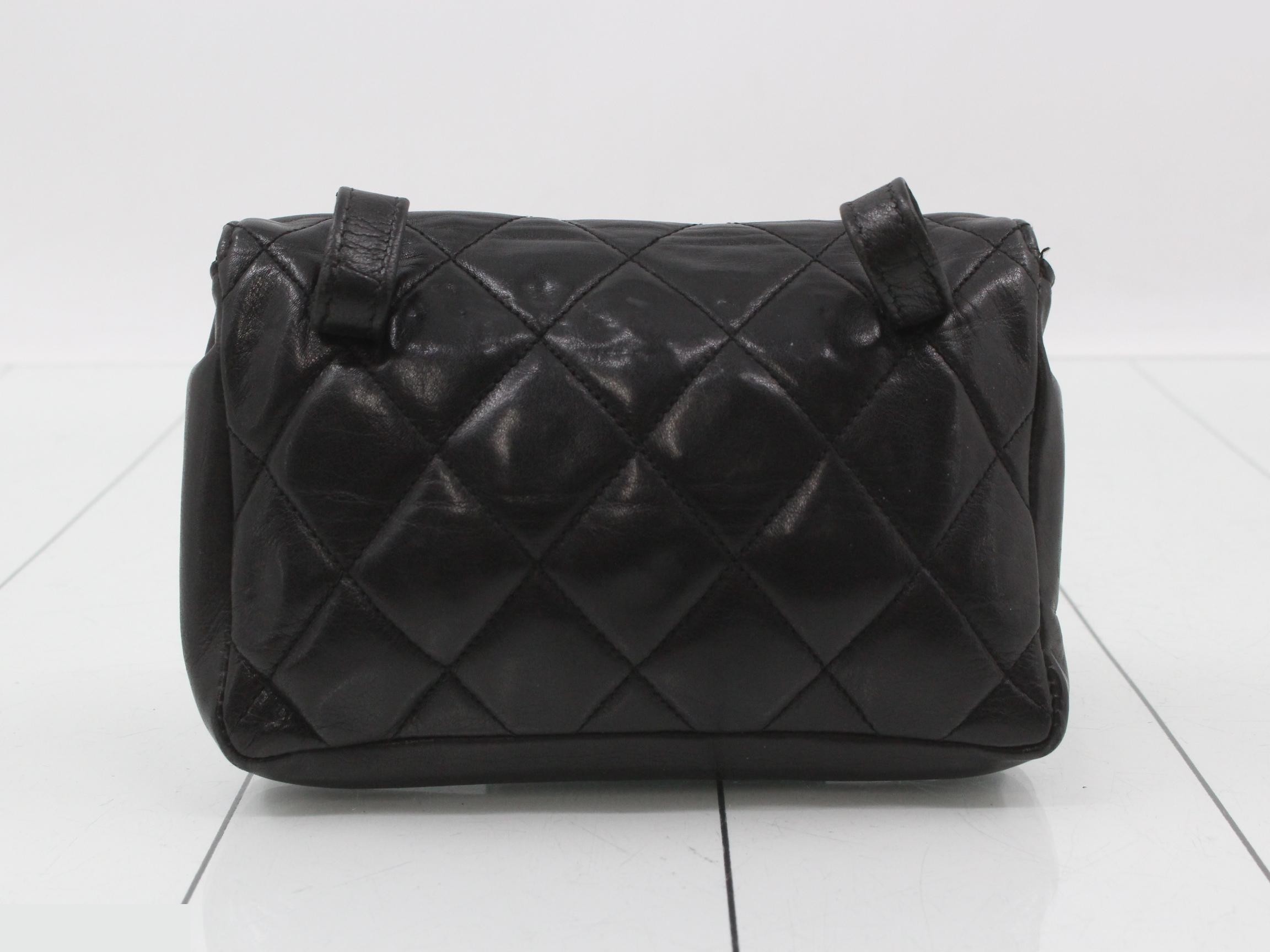 Matelassé Lamb Chain Waist Bag — view 2