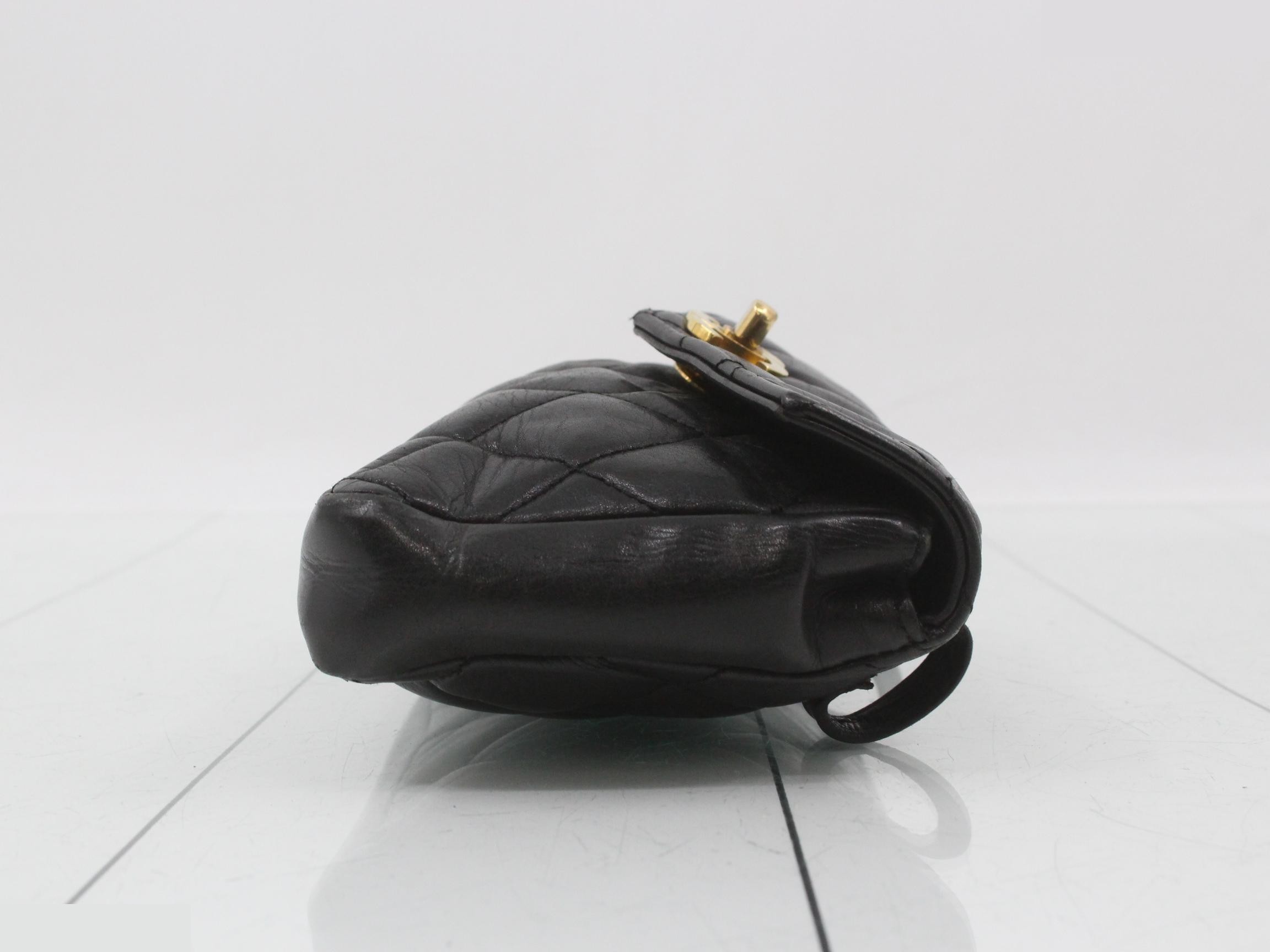 Matelassé Lamb Chain Waist Bag — view 3